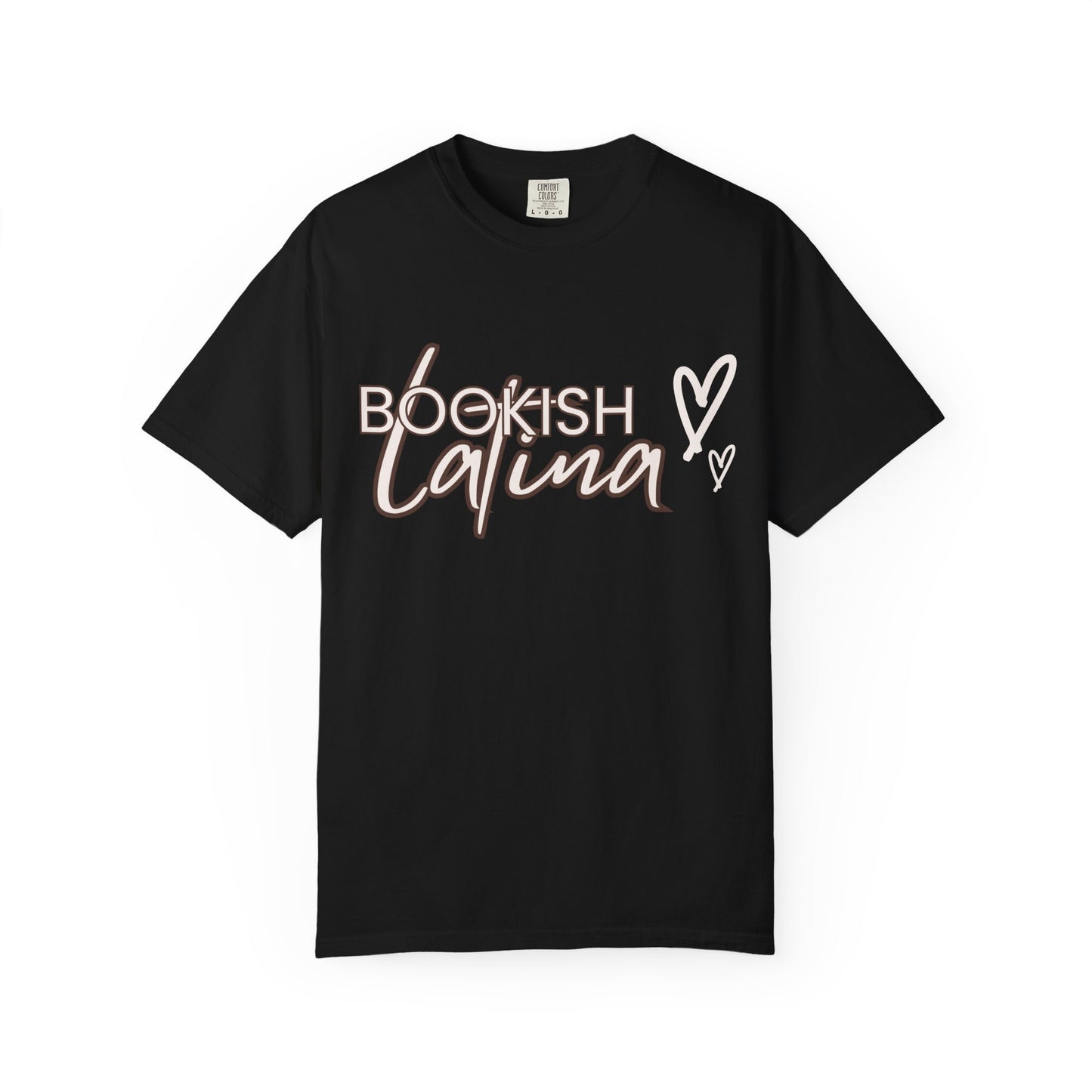Bookish Latina Unisex T-Shirt- with hearts design