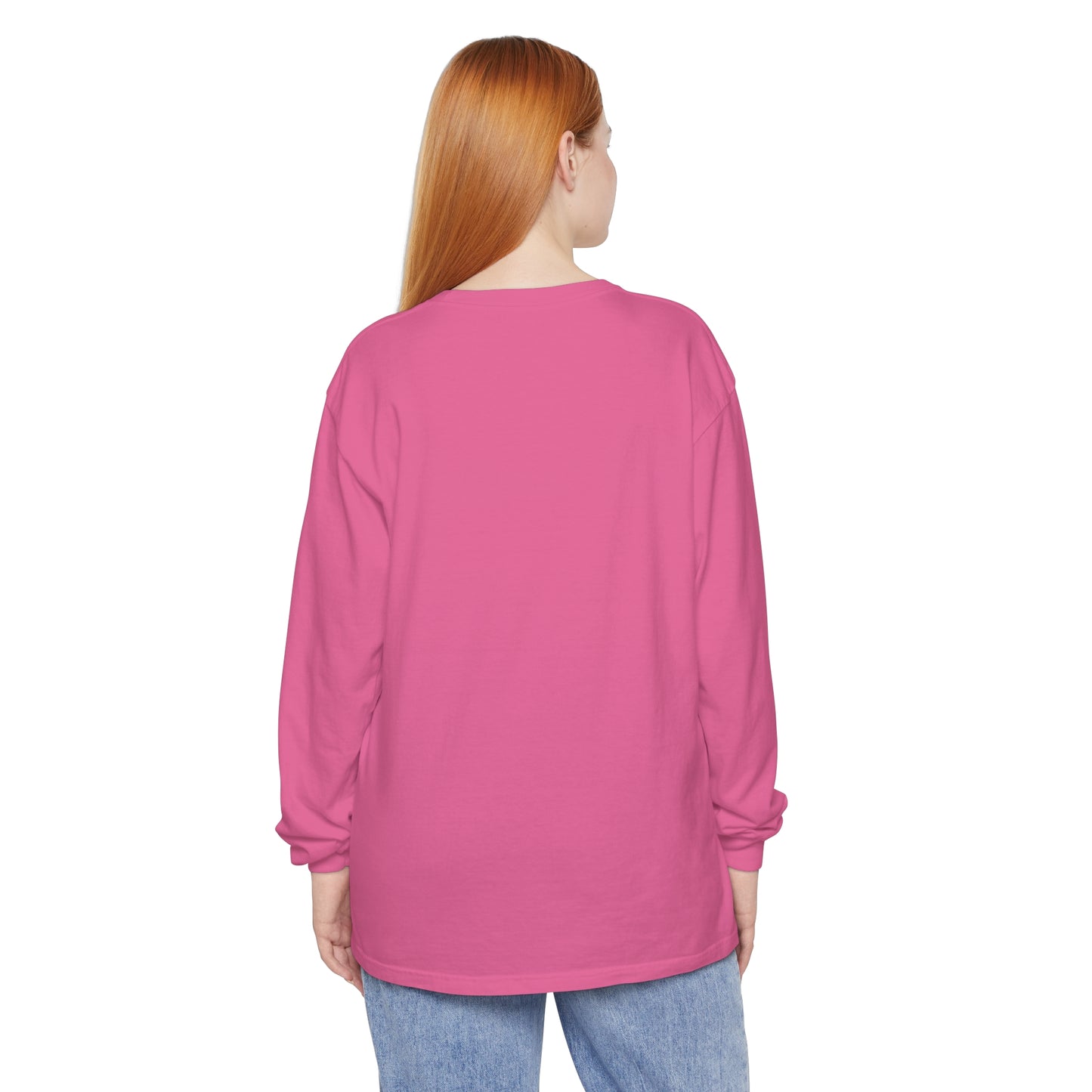 Bookish Latina Unisex Long Sleeve T-Shirt with Two Hearts Design