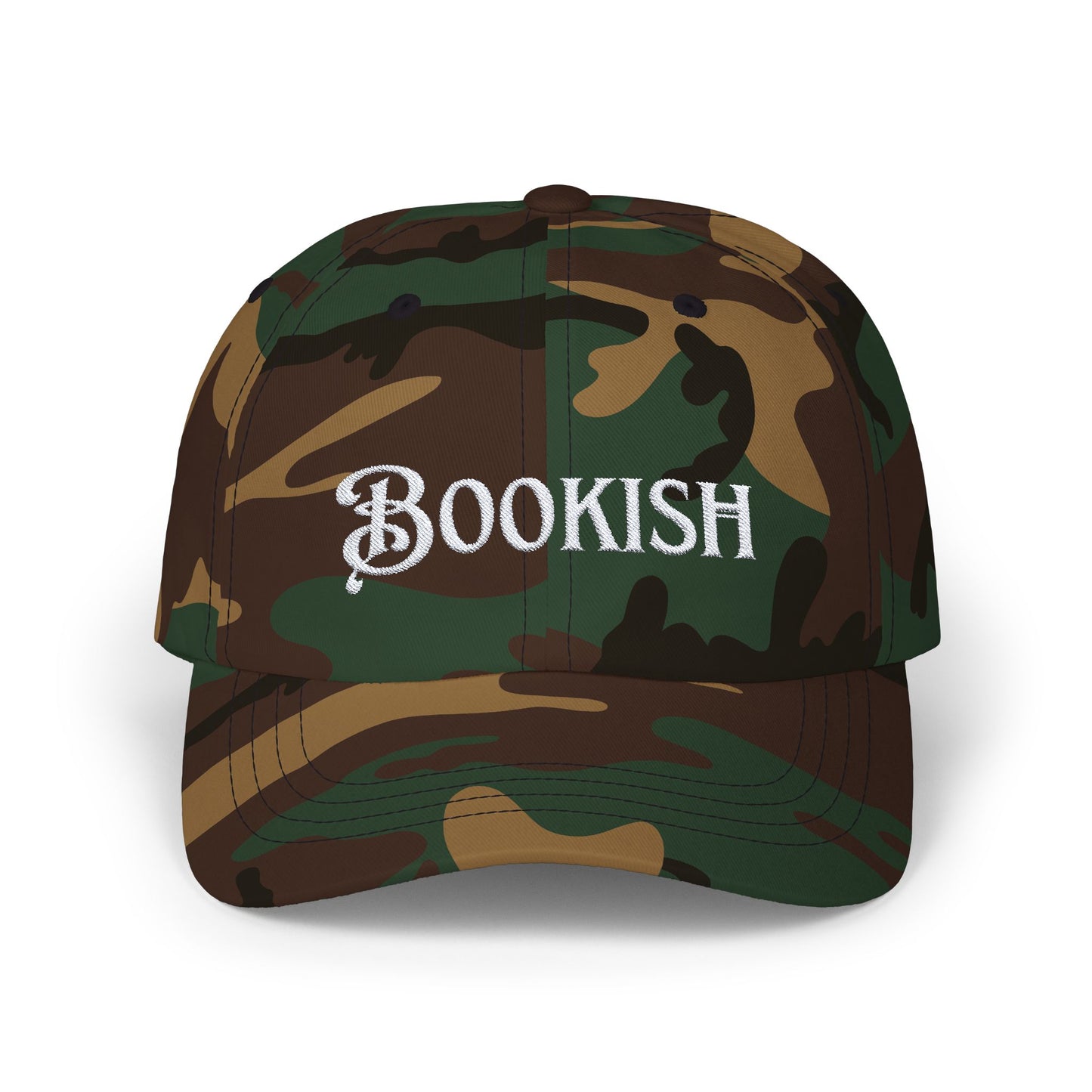 Embroidered Bookish Cap