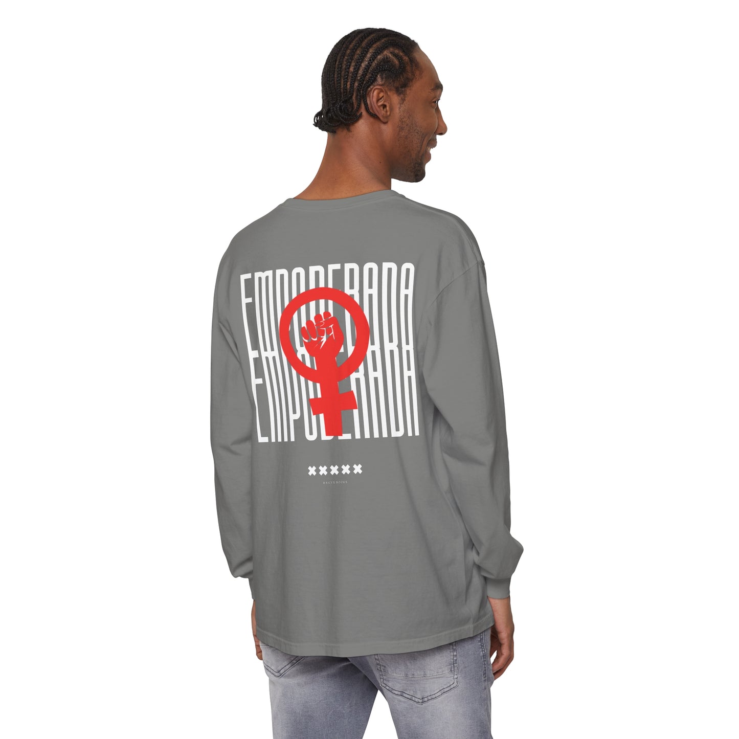 Empoderada Red Feminist Symbol Long Sleeve T-Shirt