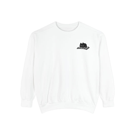 Cat on Book Sweatshirt