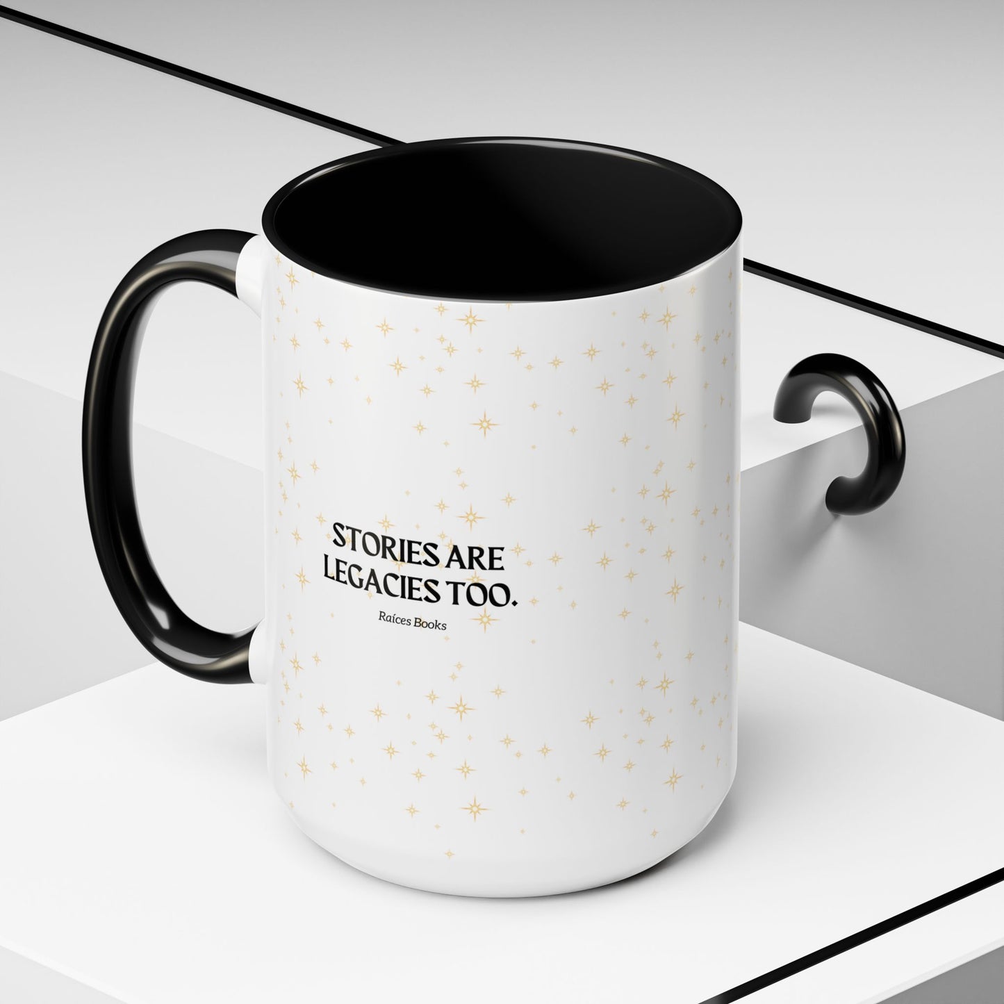 Coffee Mug - Stories are Legacies Too with Catrina, Tree, and Book Design