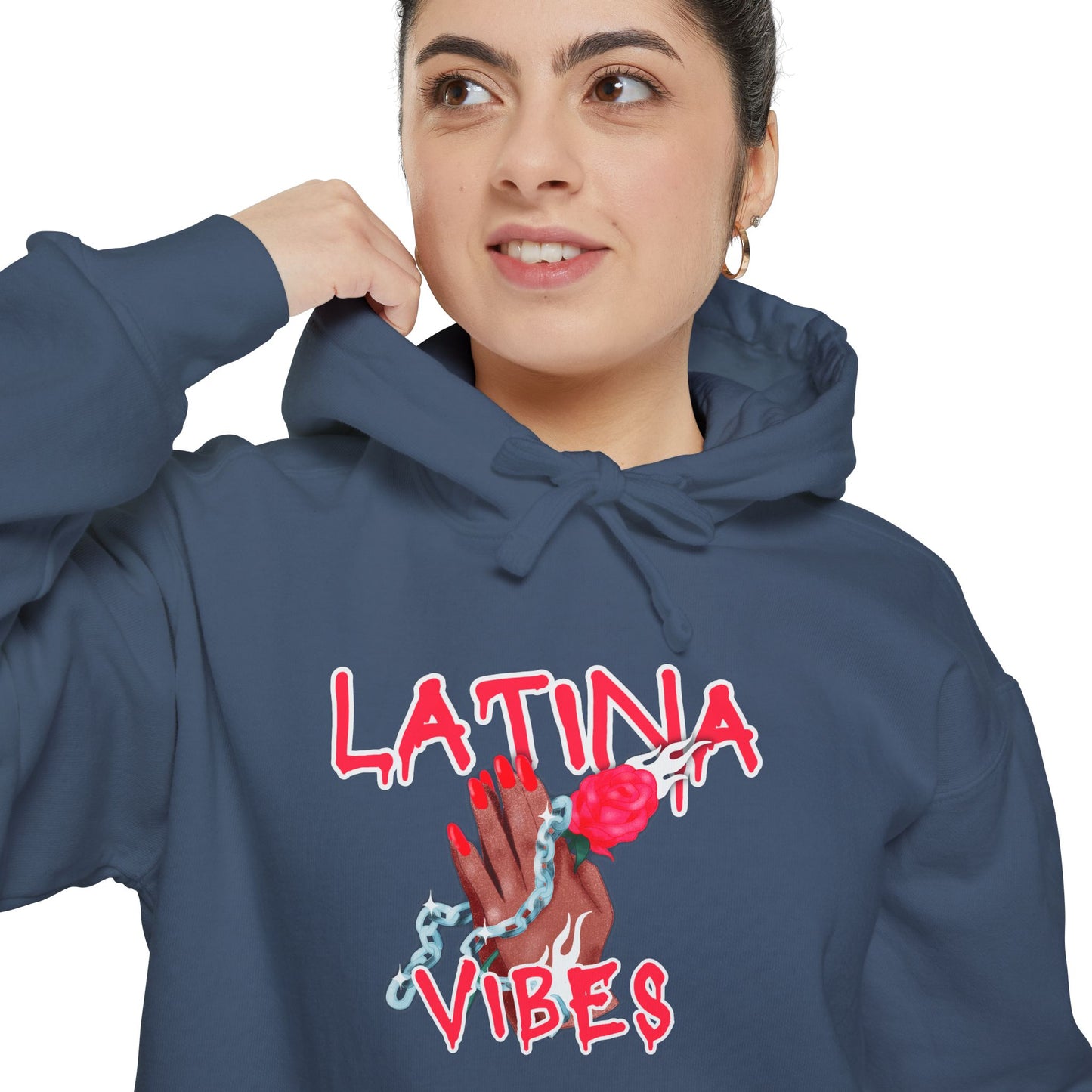 Garment-Dyed Hoodie - Latina Vibes