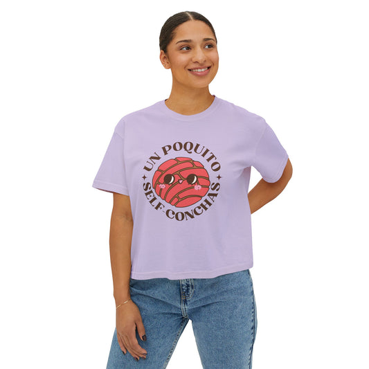 Boxy Tee with Un Poquito Self Conchas and Cute Concha Design