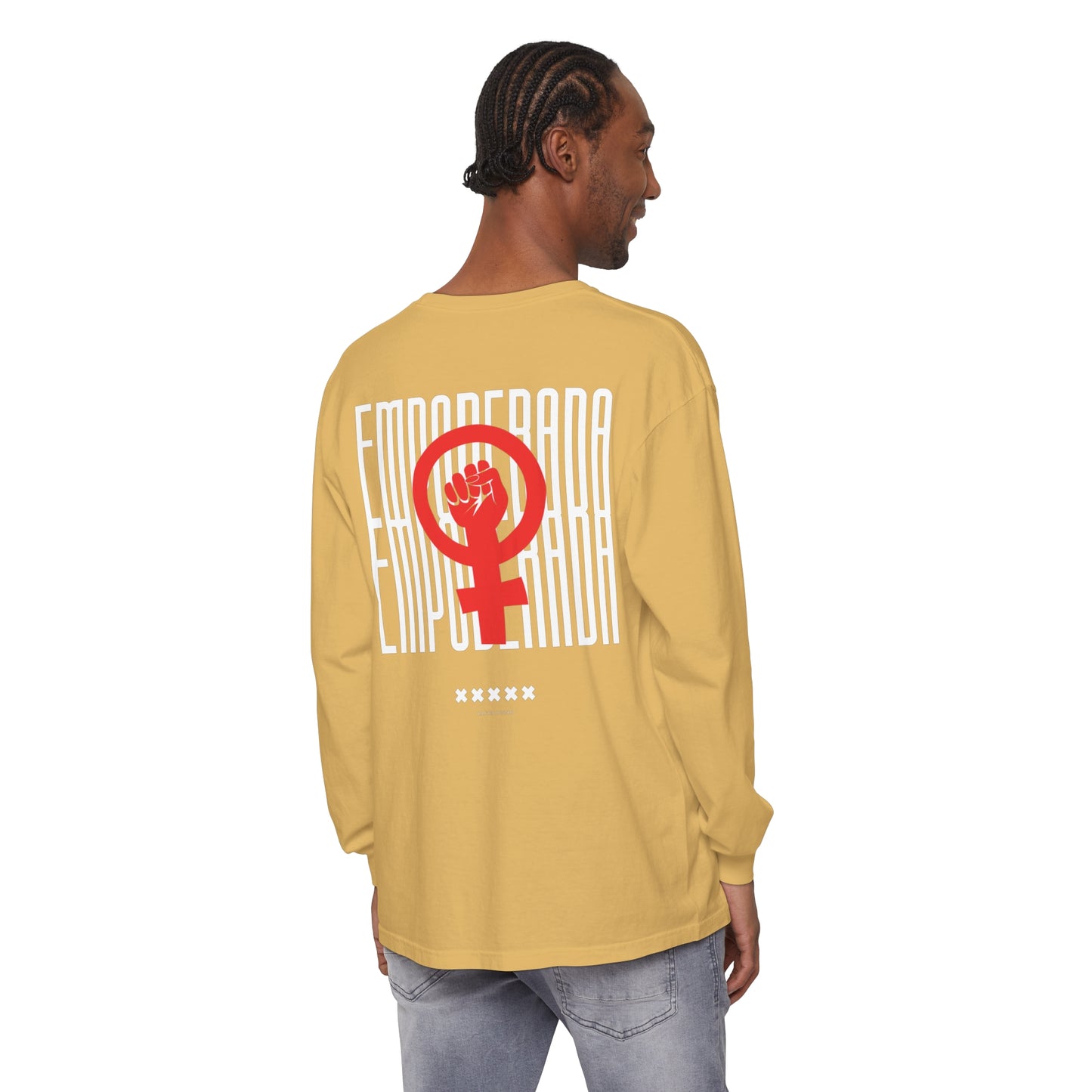 Empoderada Red Feminist Symbol Long Sleeve T-Shirt