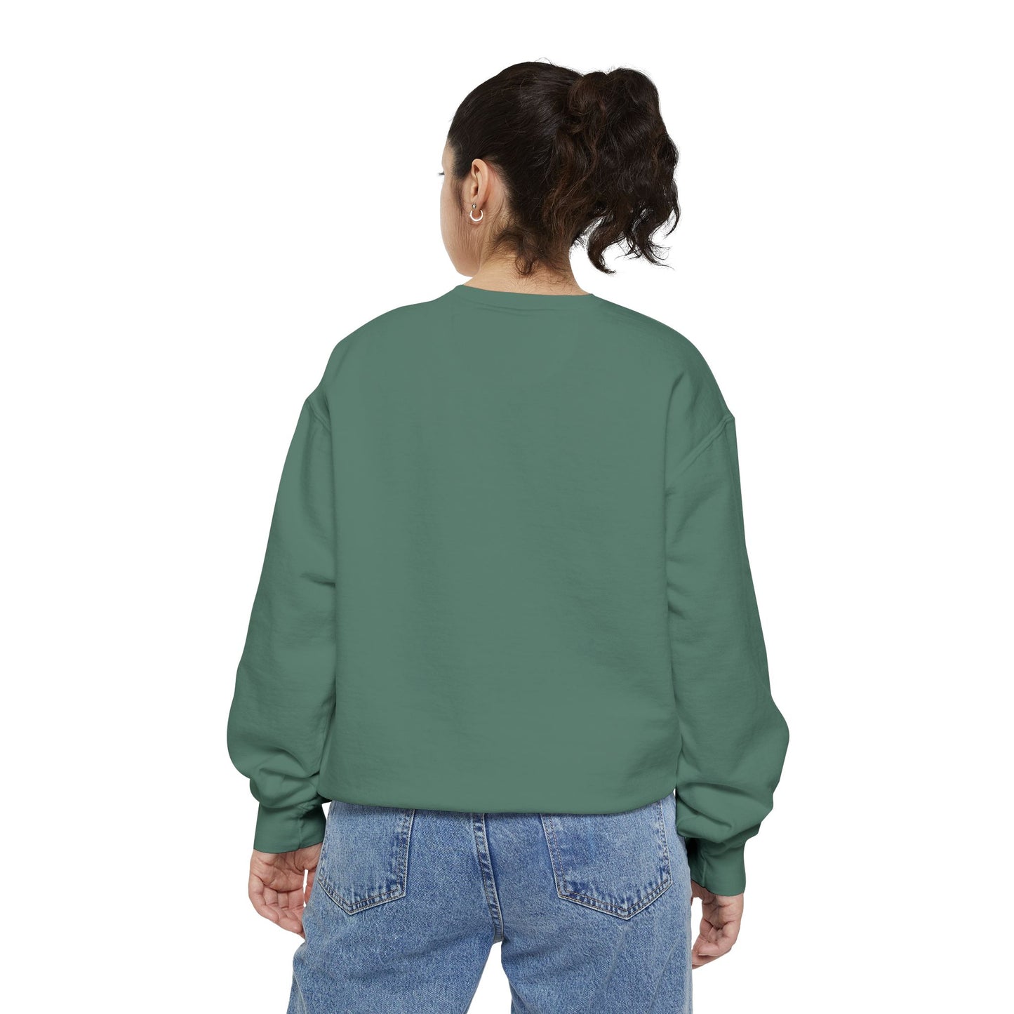 Sweatshirt - Cafecito & Chill with Catrina Drinking Coffee Design