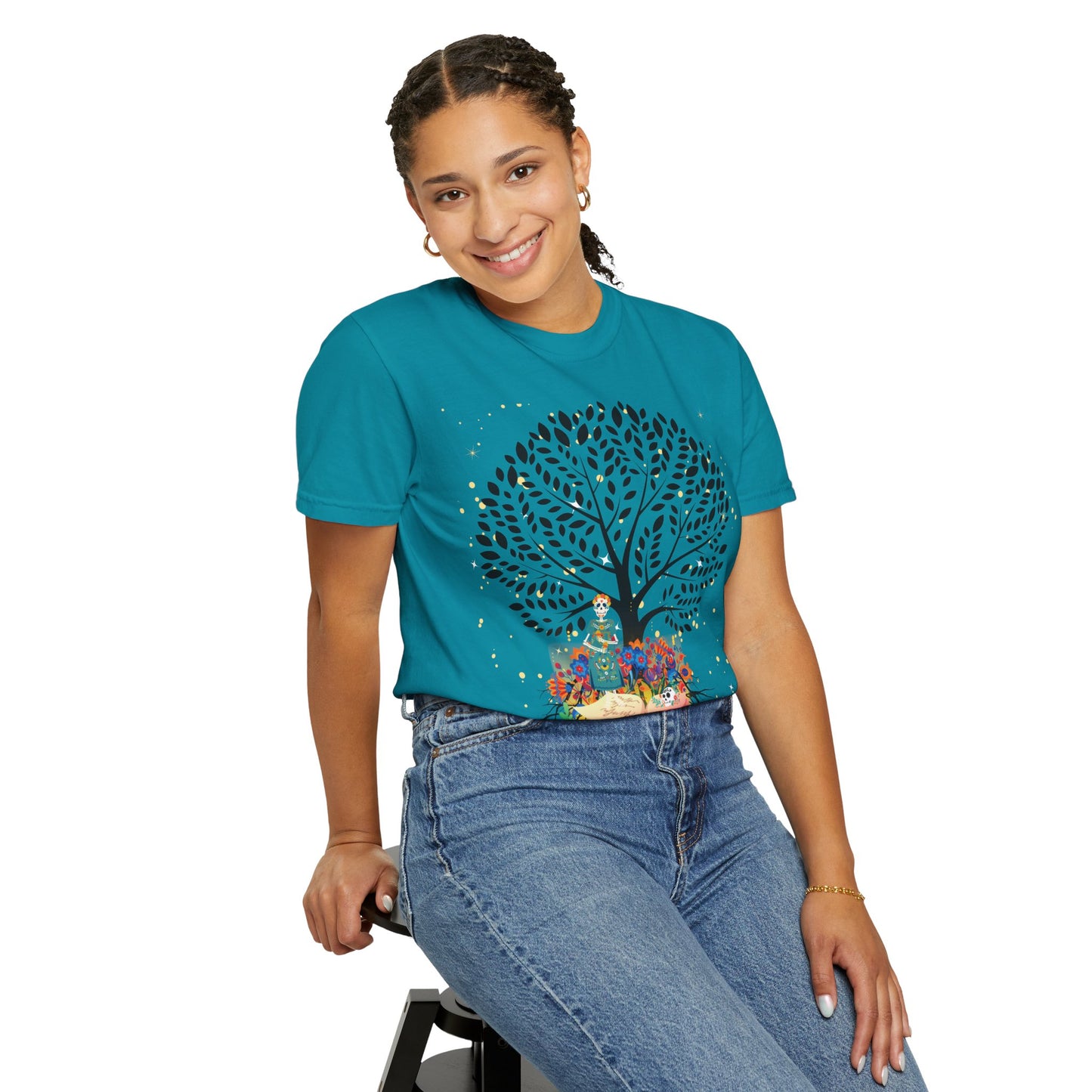 Tree of Life Unisex T-shirt with Calavera Design