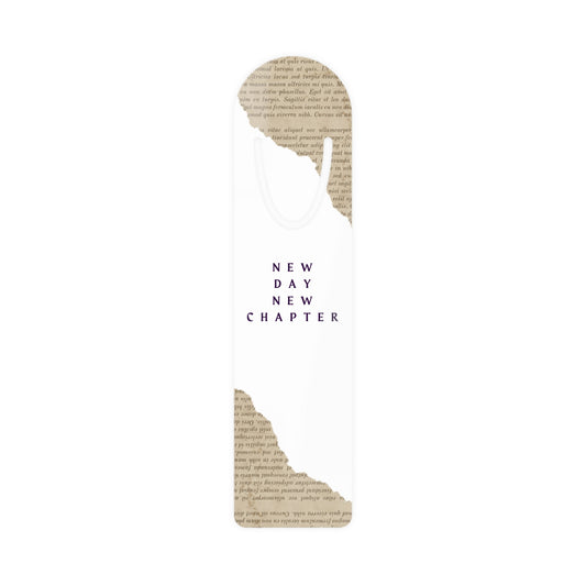 Bookmark - 'New Day New Chapter' Typography Design