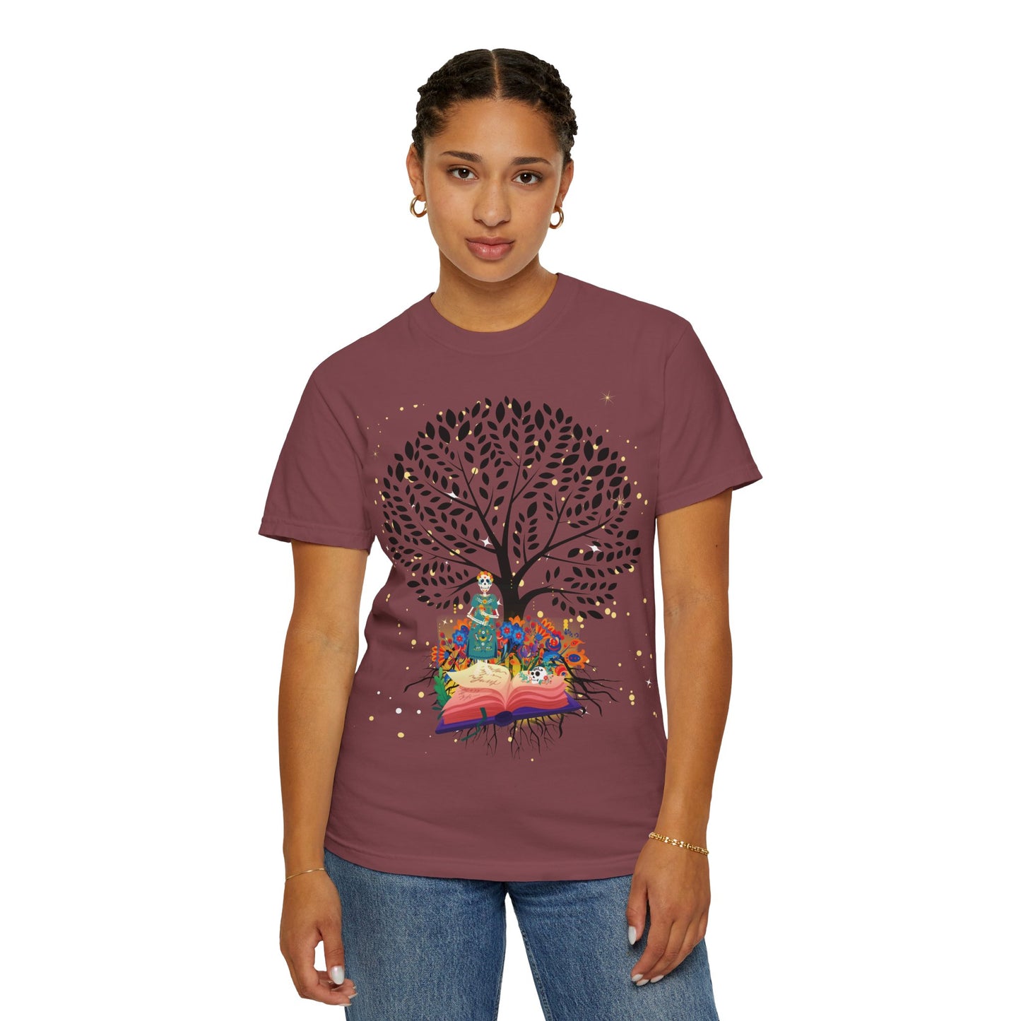 Tree of Life Unisex T-shirt with Calavera Design