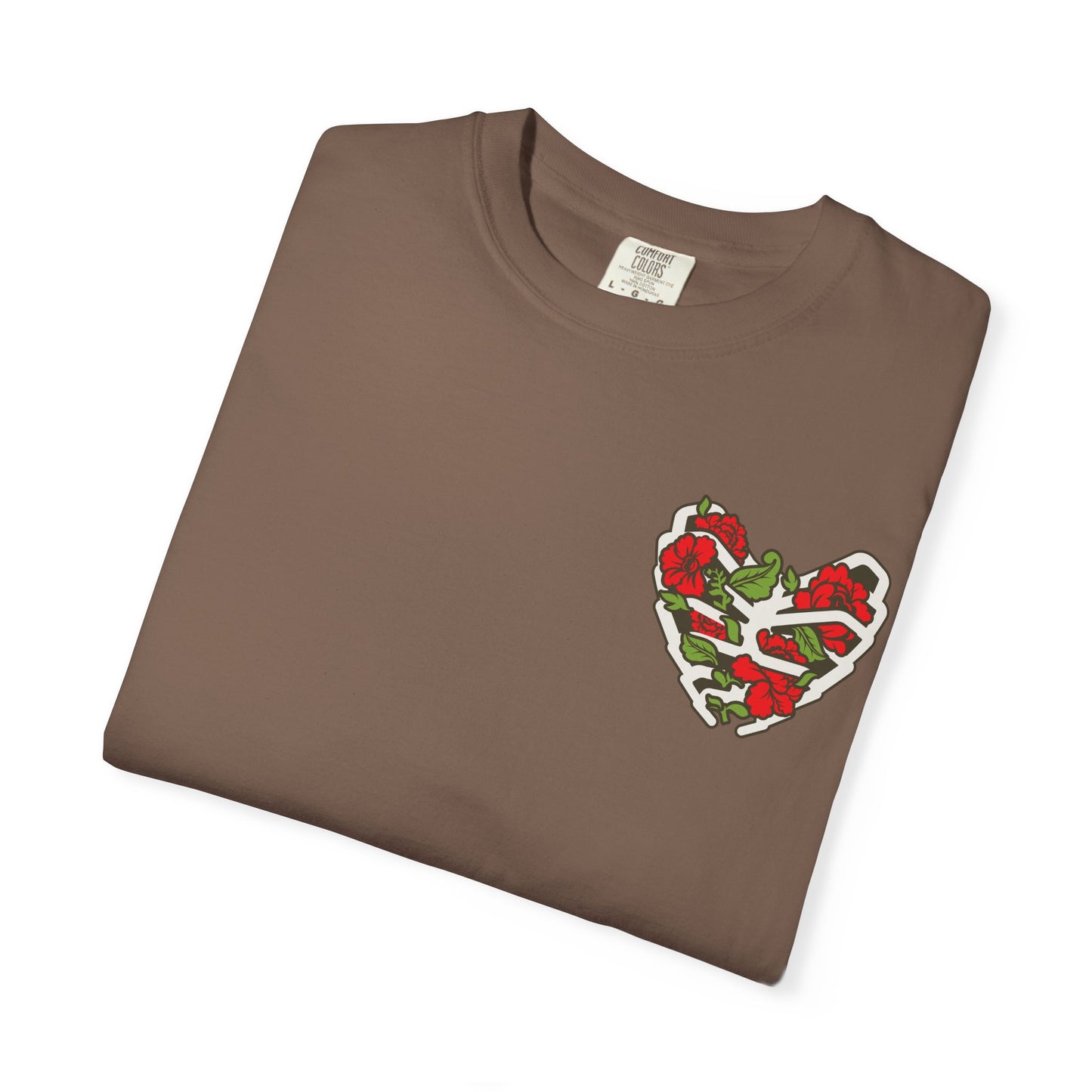 Unisex Garment-Dyed T-shirt - Autentico, Chingon Latino with Calavera Heart