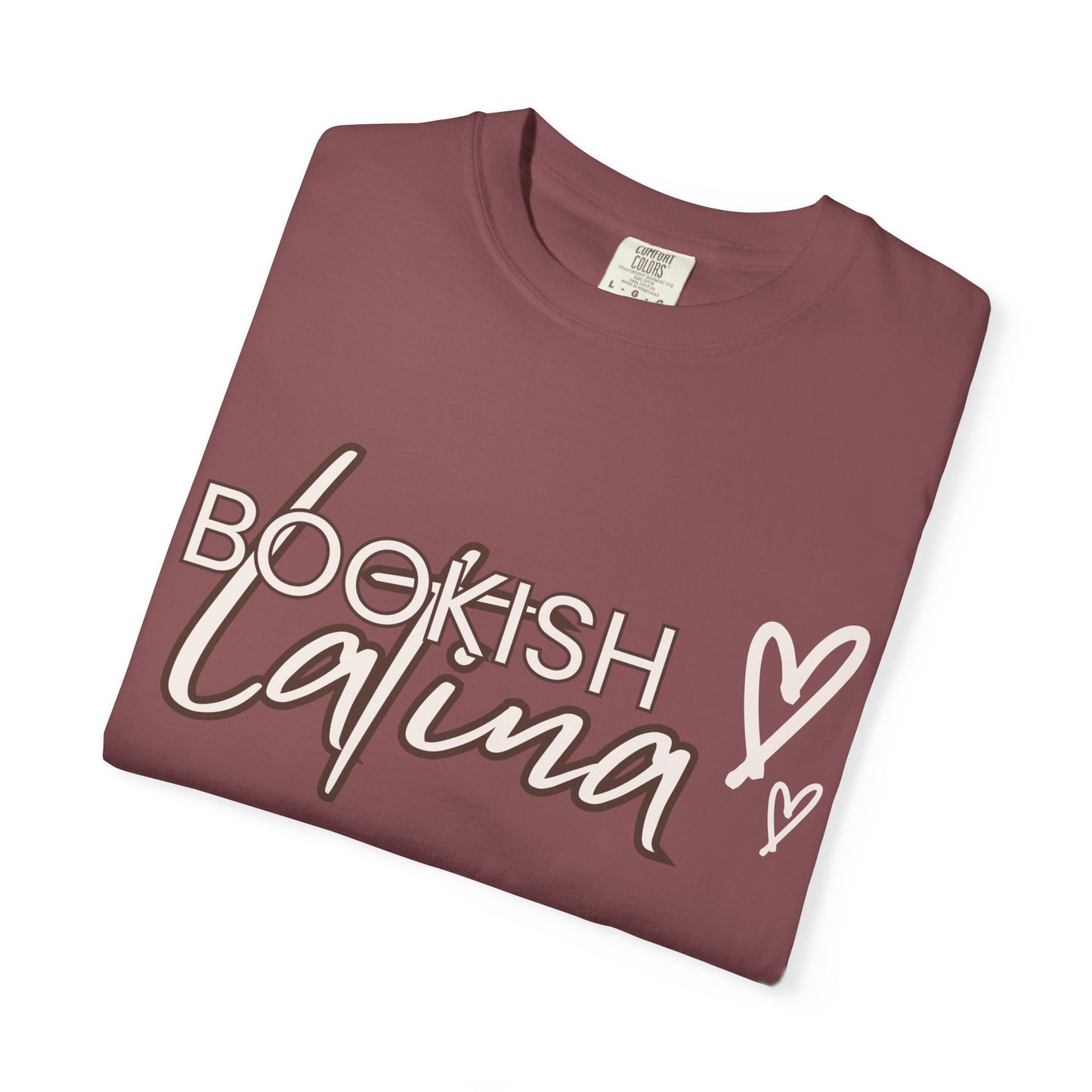 Bookish Latina Unisex T-Shirt- with hearts design