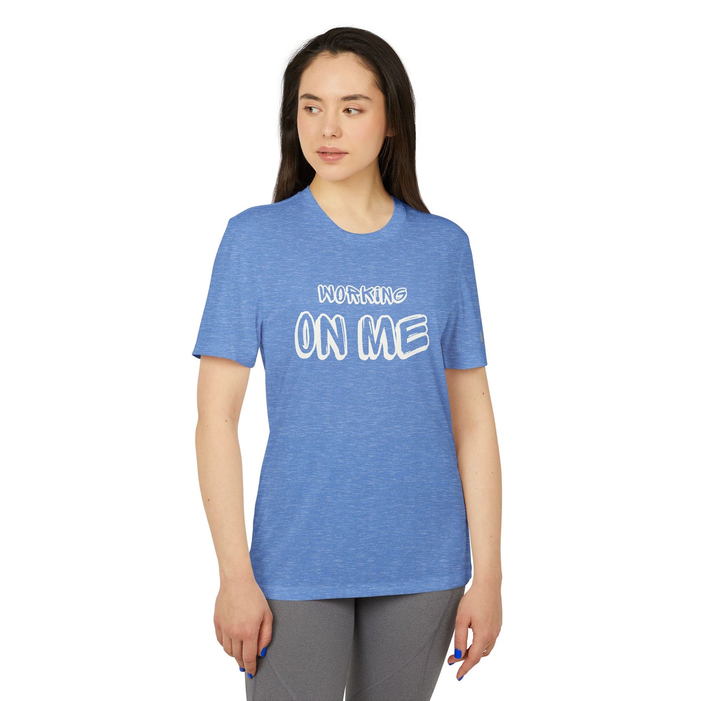 Working on Me adidas® Unisex Sport T-shirt