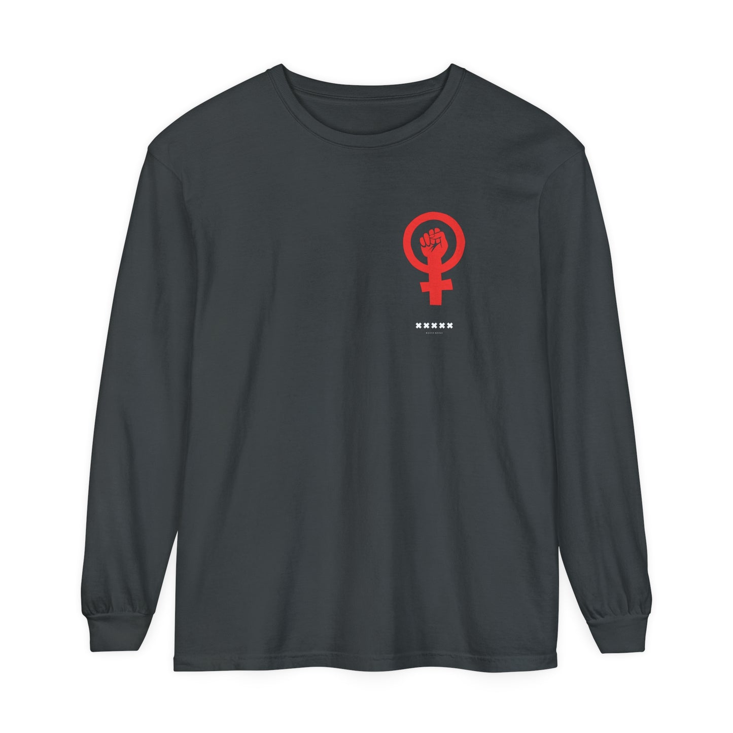 Empoderada Red Feminist Symbol Long Sleeve T-Shirt