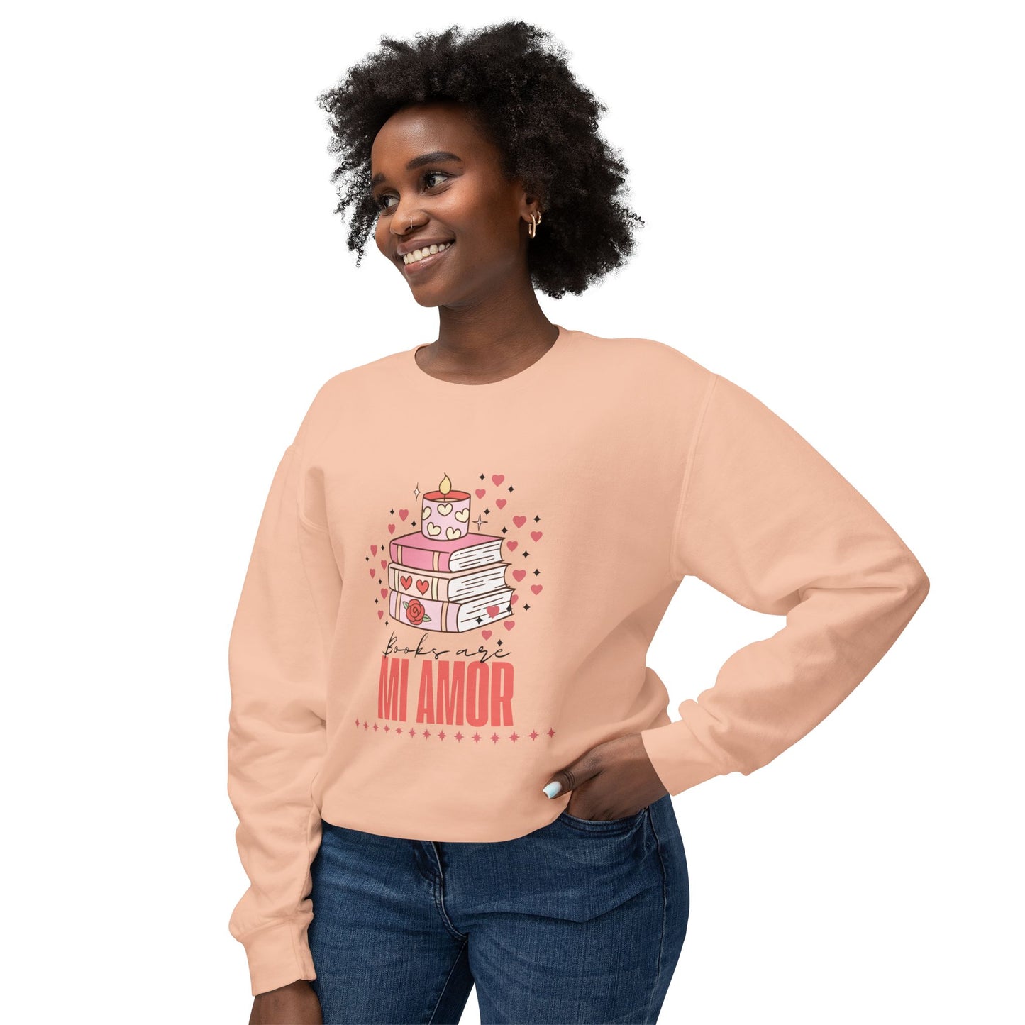 Books Are Mi Amor Crewneck Sweatshirt