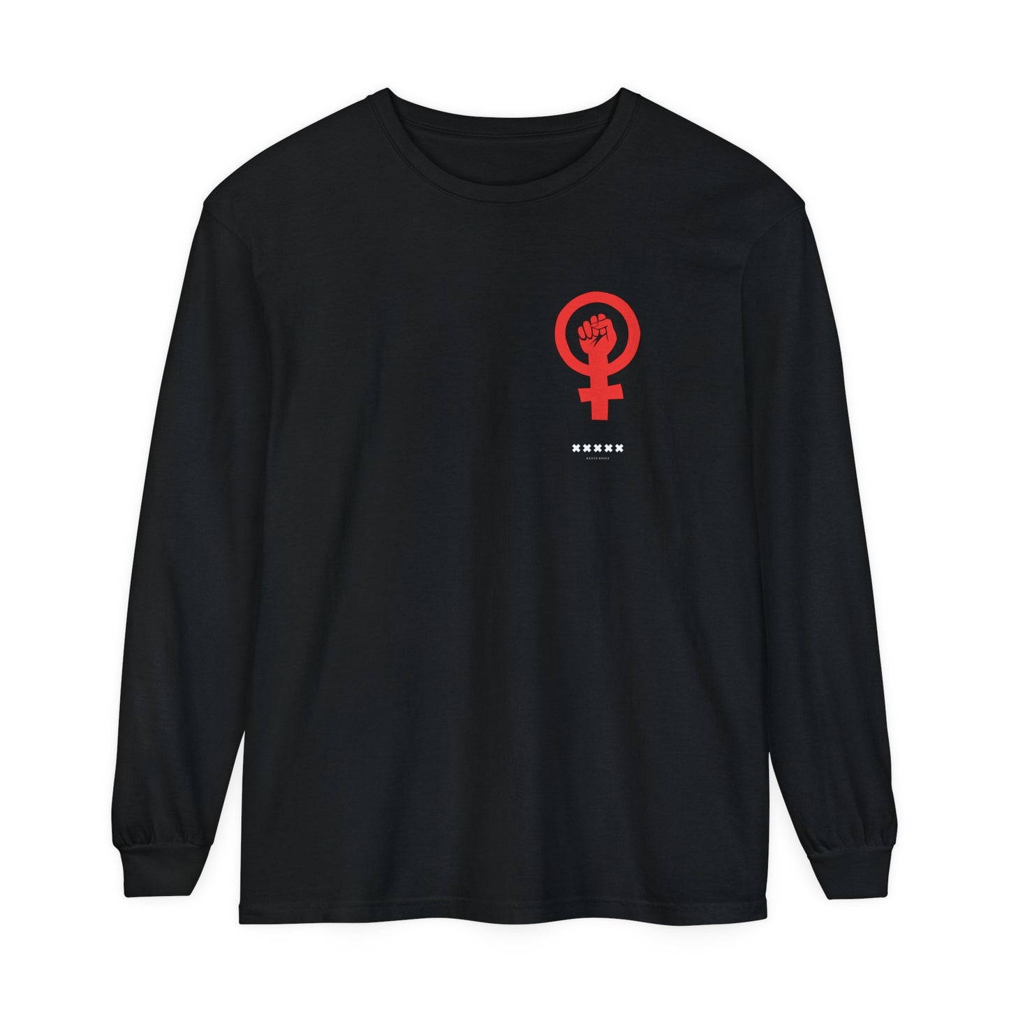 Empoderada Red Feminist Symbol Long Sleeve T-Shirt