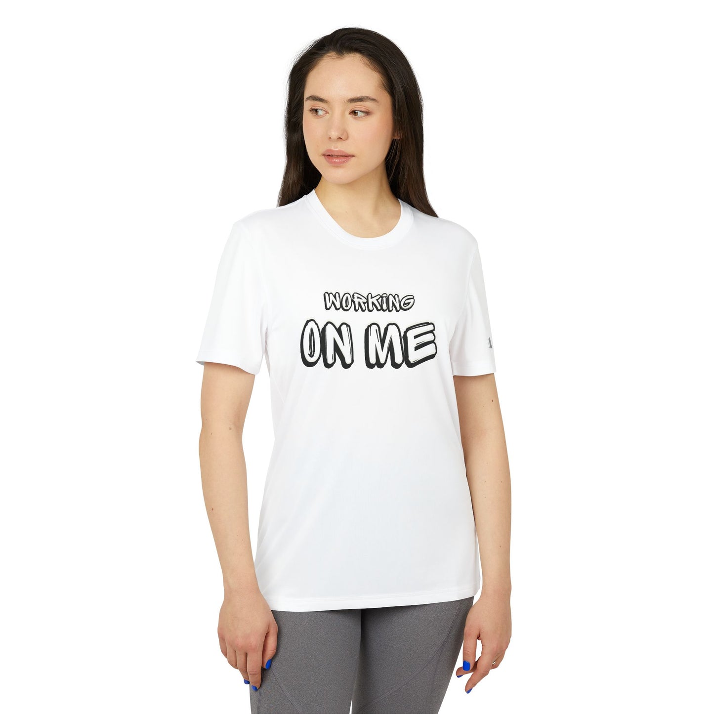 Working on Me adidas® Unisex Sport T-shirt