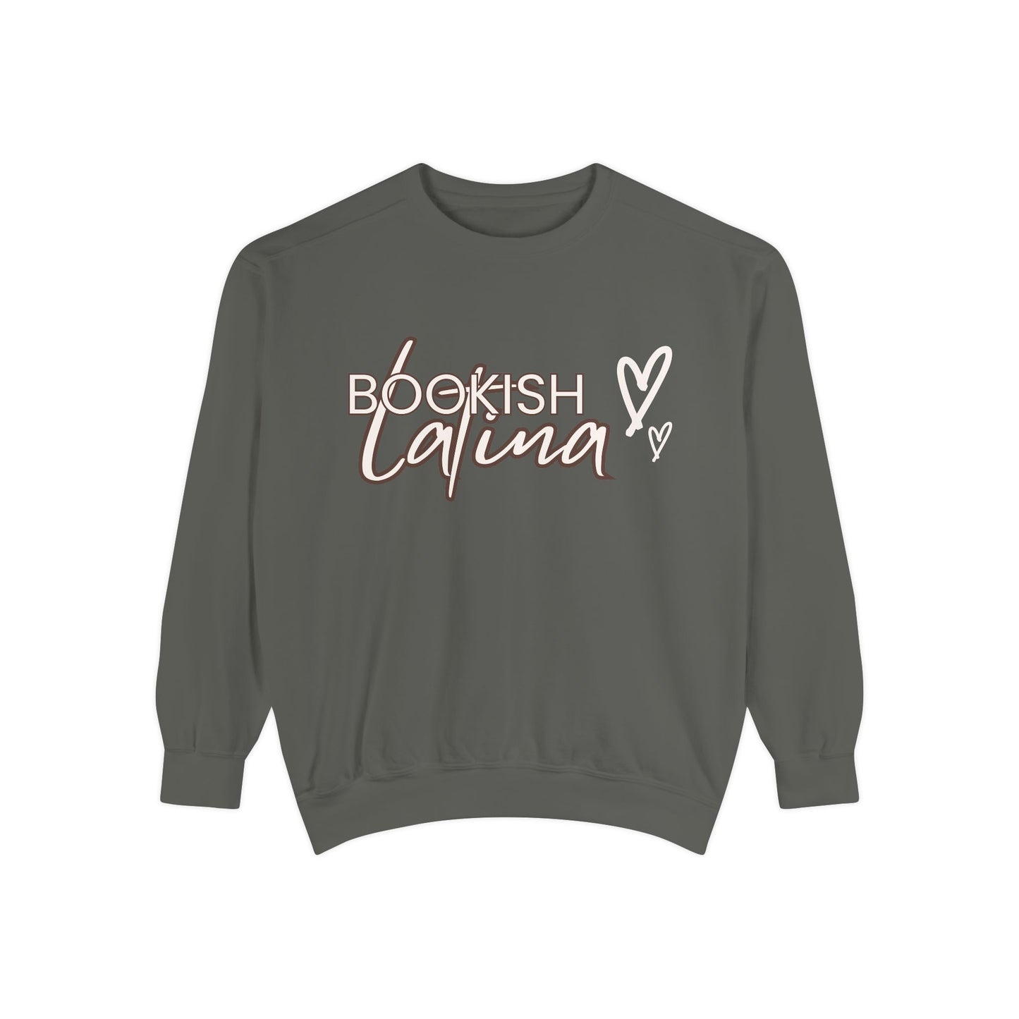 Bookish Latina Sweatshirt- with hearts design