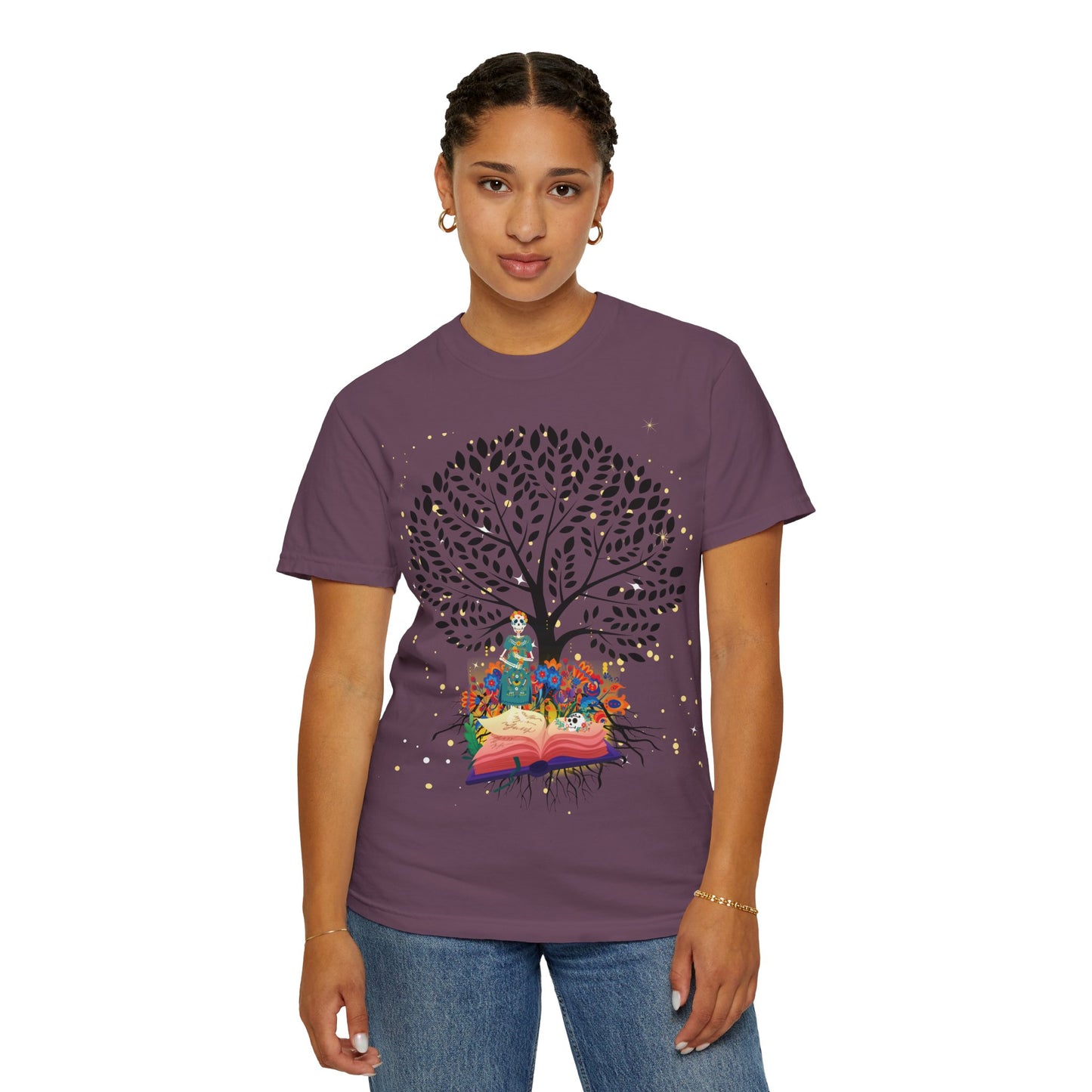 Tree of Life Unisex T-shirt with Calavera Design