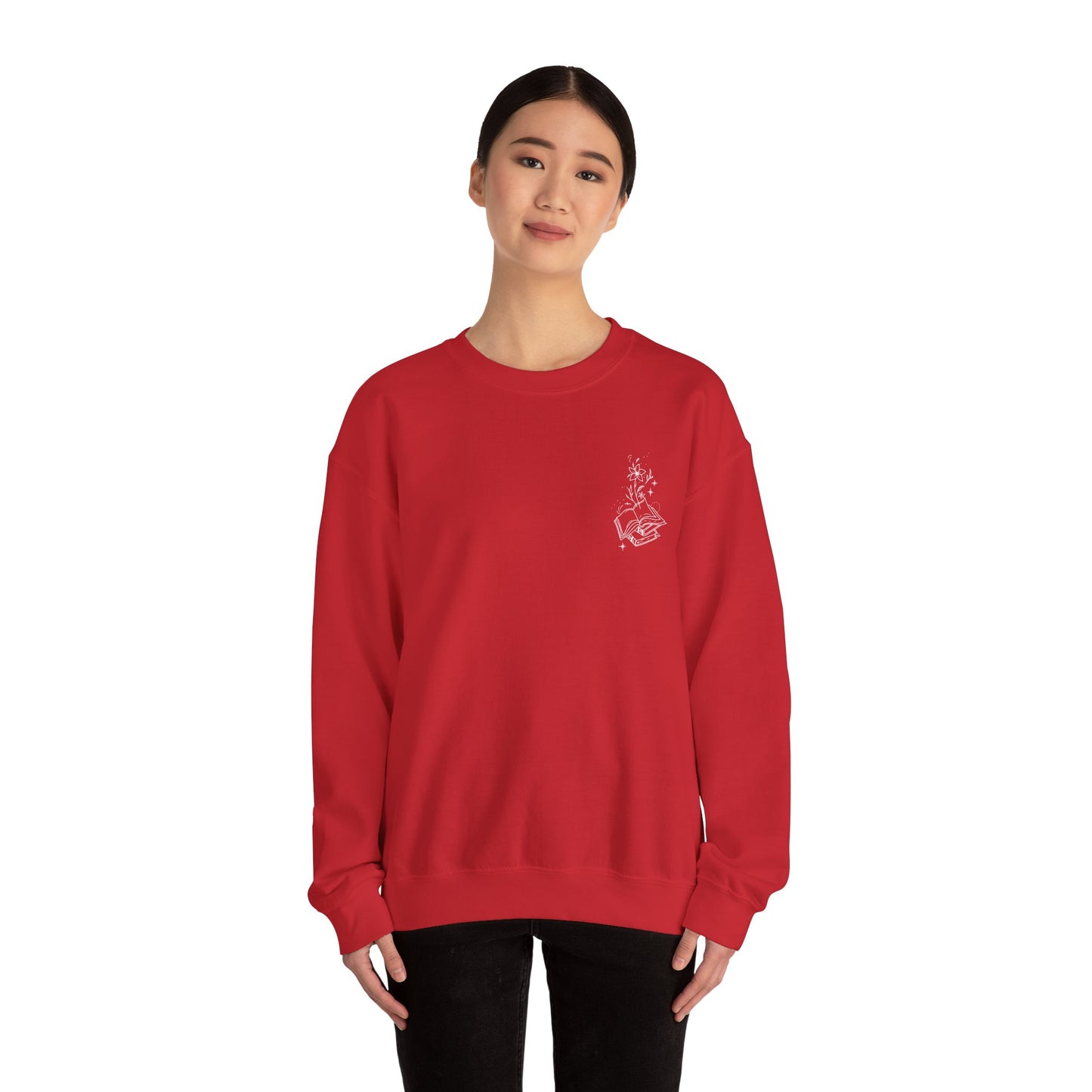 Book Lover Crewneck Sweatshirt - A book a day keeps the chisme away