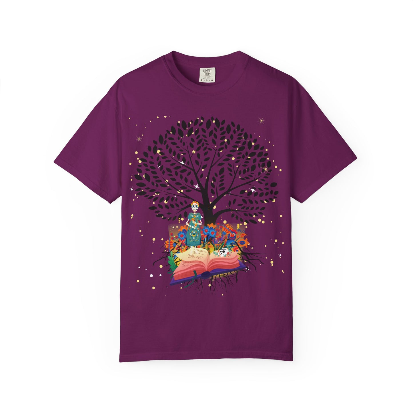 Tree of Life Unisex T-shirt with Calavera Design