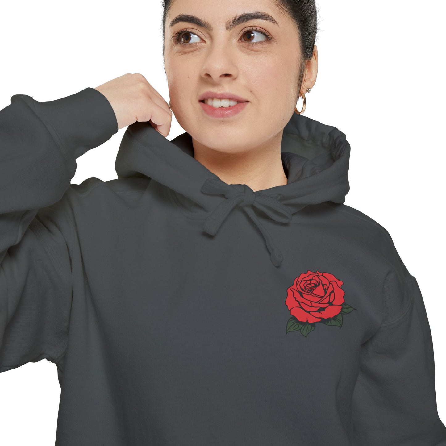 Hoodie - Amor Eterno with Skulls and Roses Design
