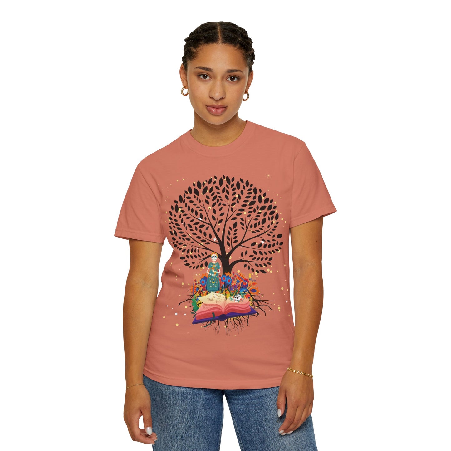 Tree of Life Unisex T-shirt with Calavera Design