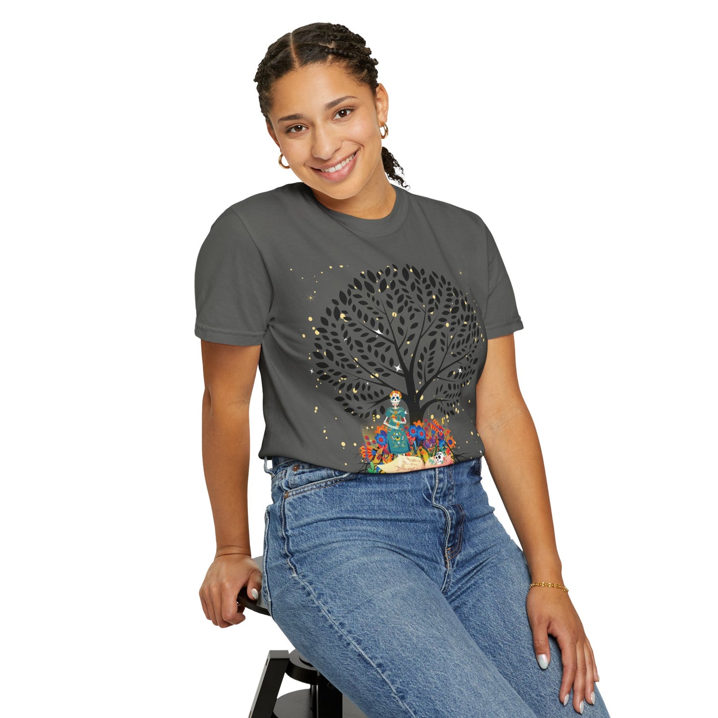Tree of Life Unisex T-shirt with Calavera Design