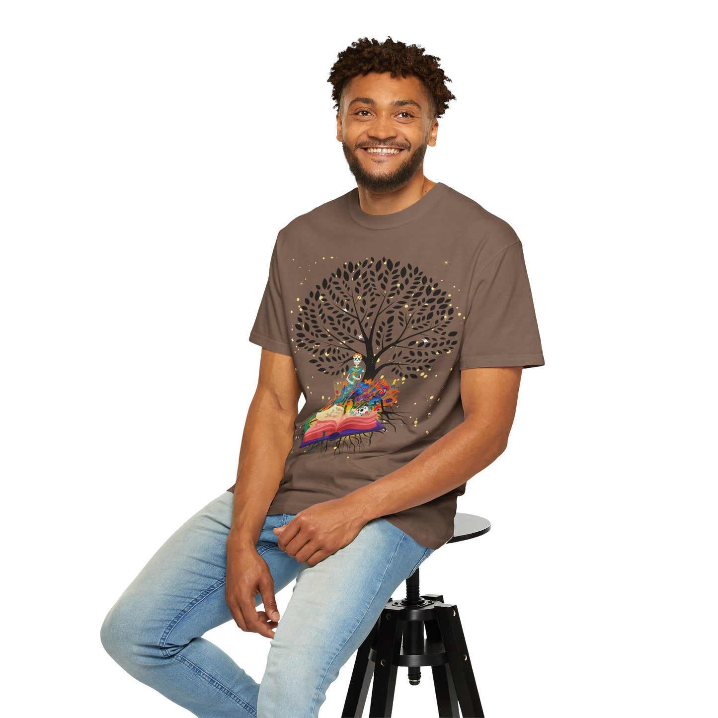 Tree of Life Unisex T-shirt with Calavera Design