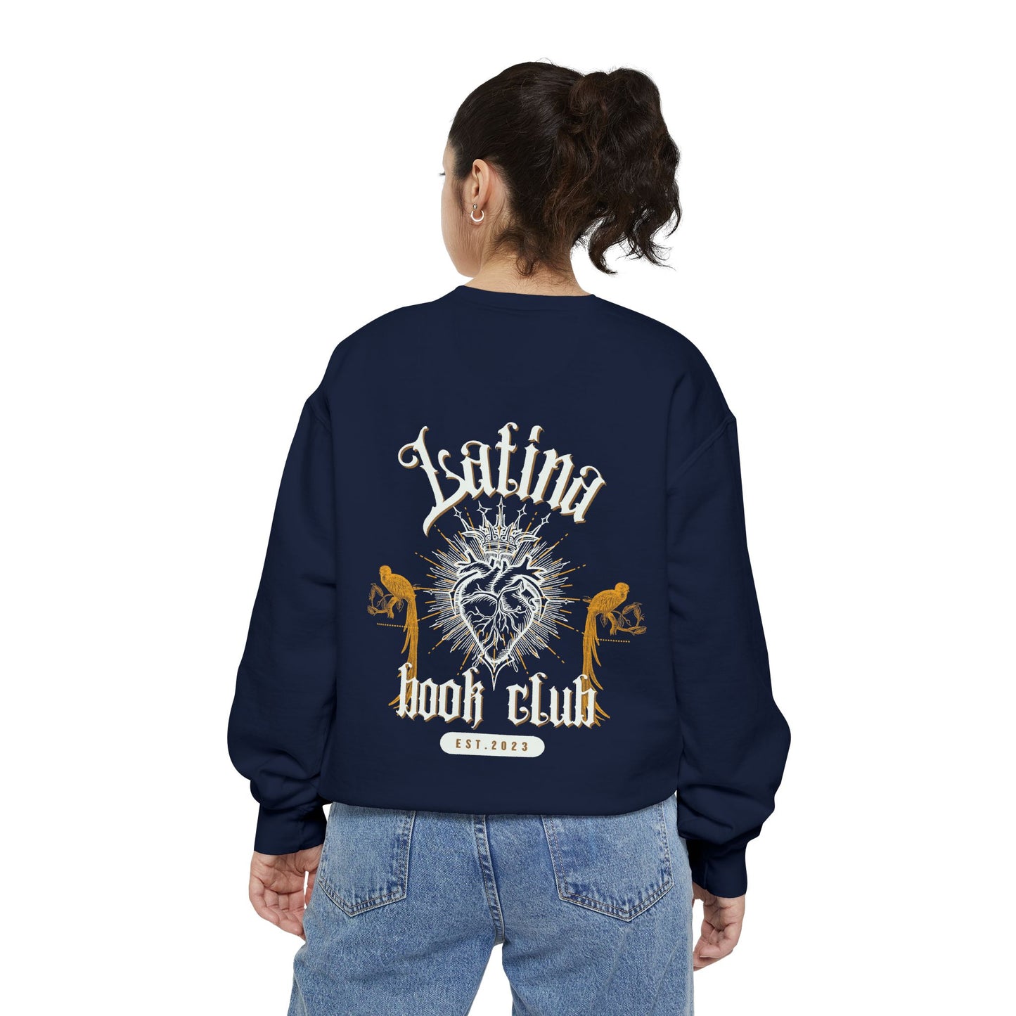 Latina Book Club Unisex Garment-Dyed Sweatshirt