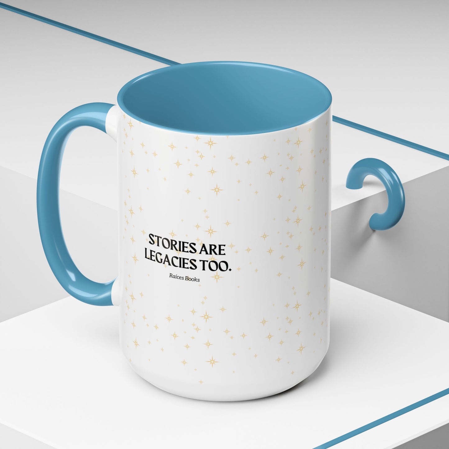 Coffee Mug - Stories are Legacies Too with Catrina, Tree, and Book Design