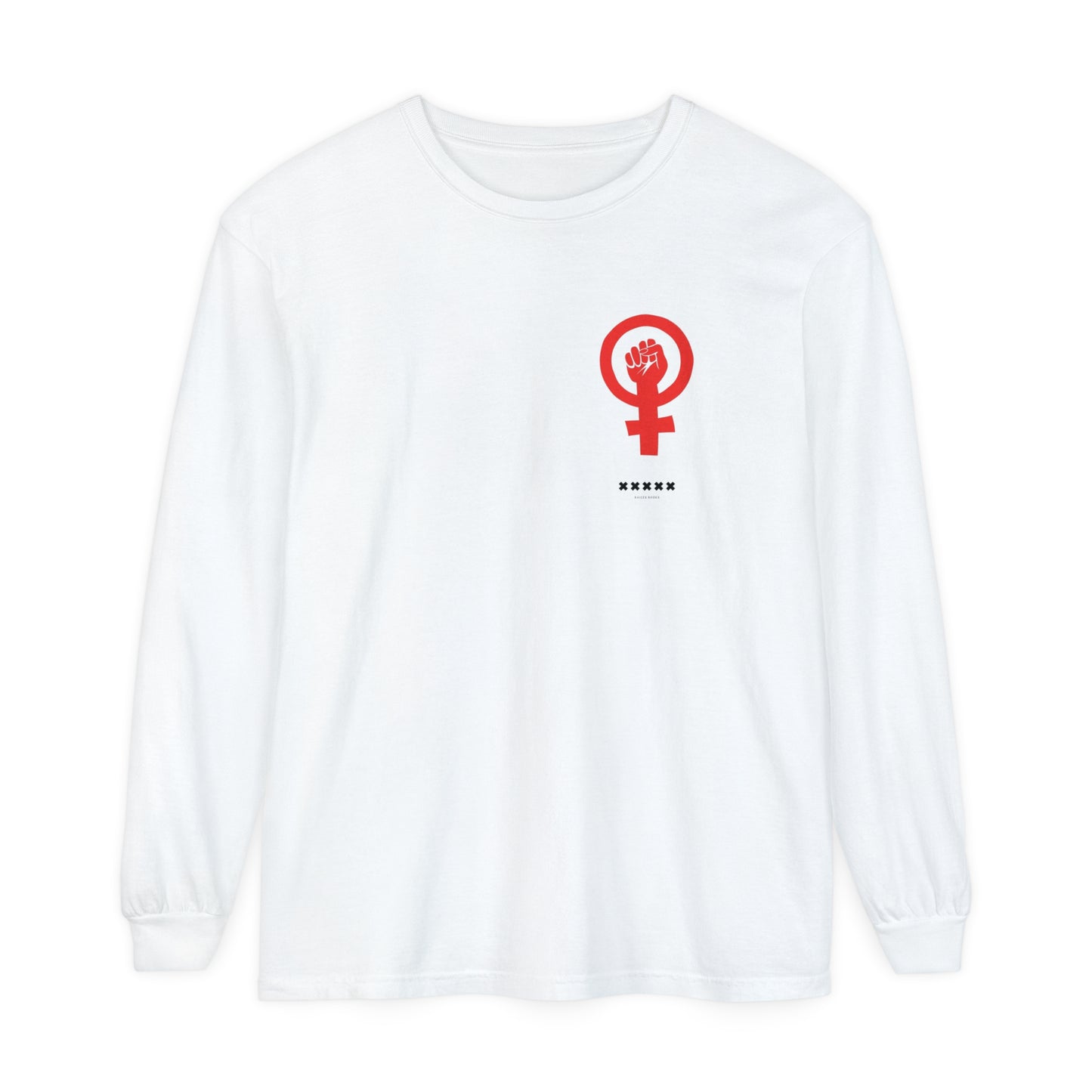 Empoderada Red Feminist Symbol Long Sleeve T-Shirt