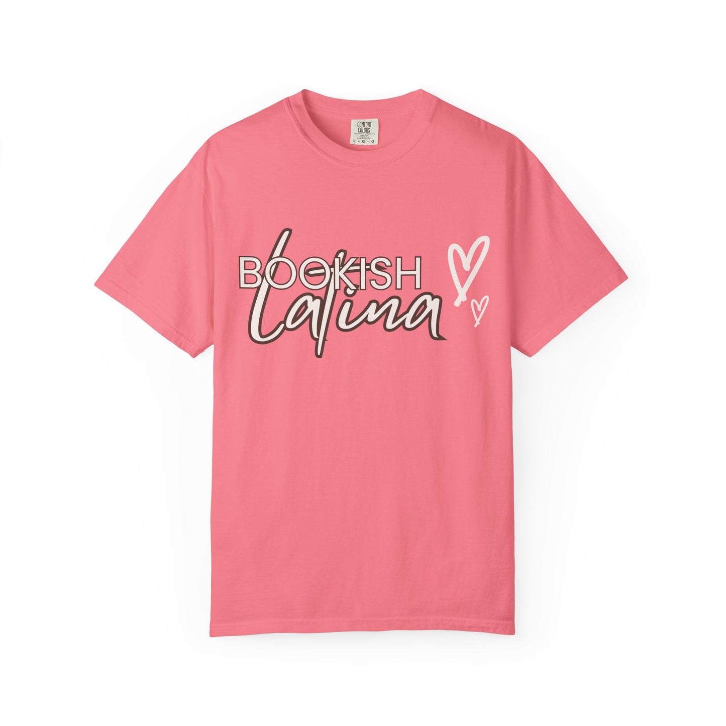 Bookish Latina Unisex T-Shirt- with hearts design