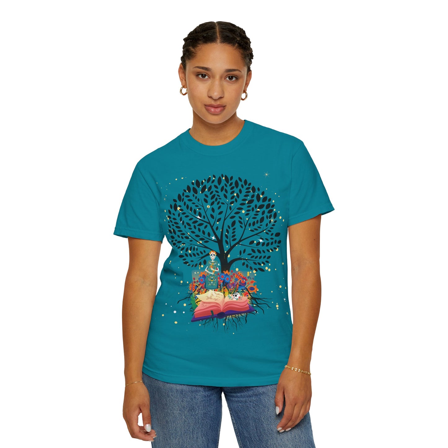 Tree of Life Unisex T-shirt with Calavera Design