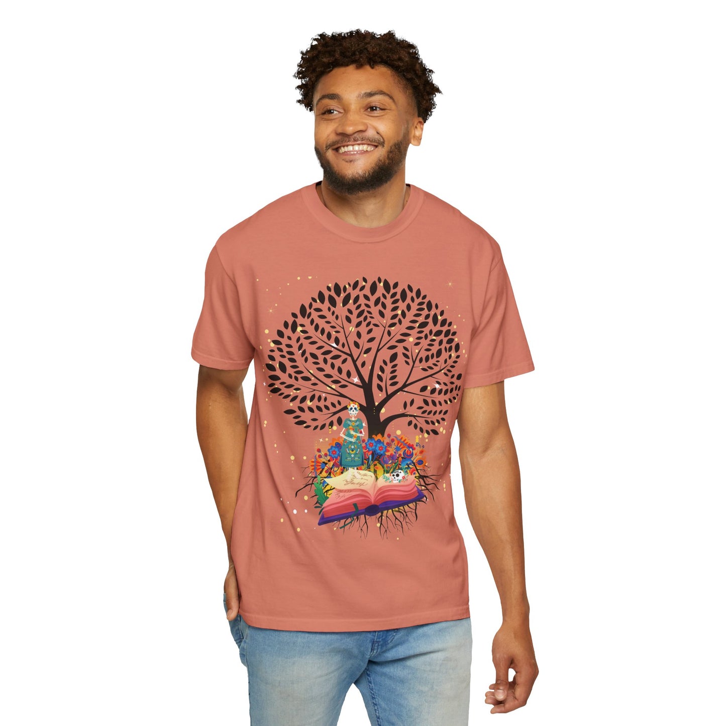 Tree of Life Unisex T-shirt with Calavera Design
