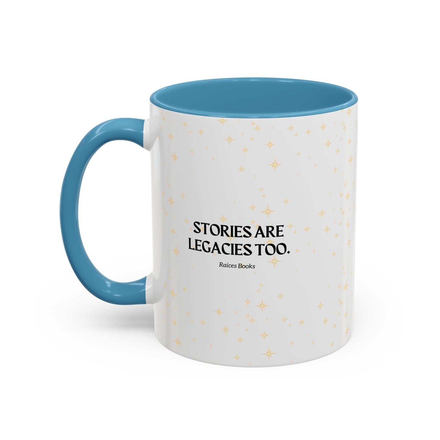 Coffee Mug - Stories are Legacies Too with Catrina, Tree, and Book Design