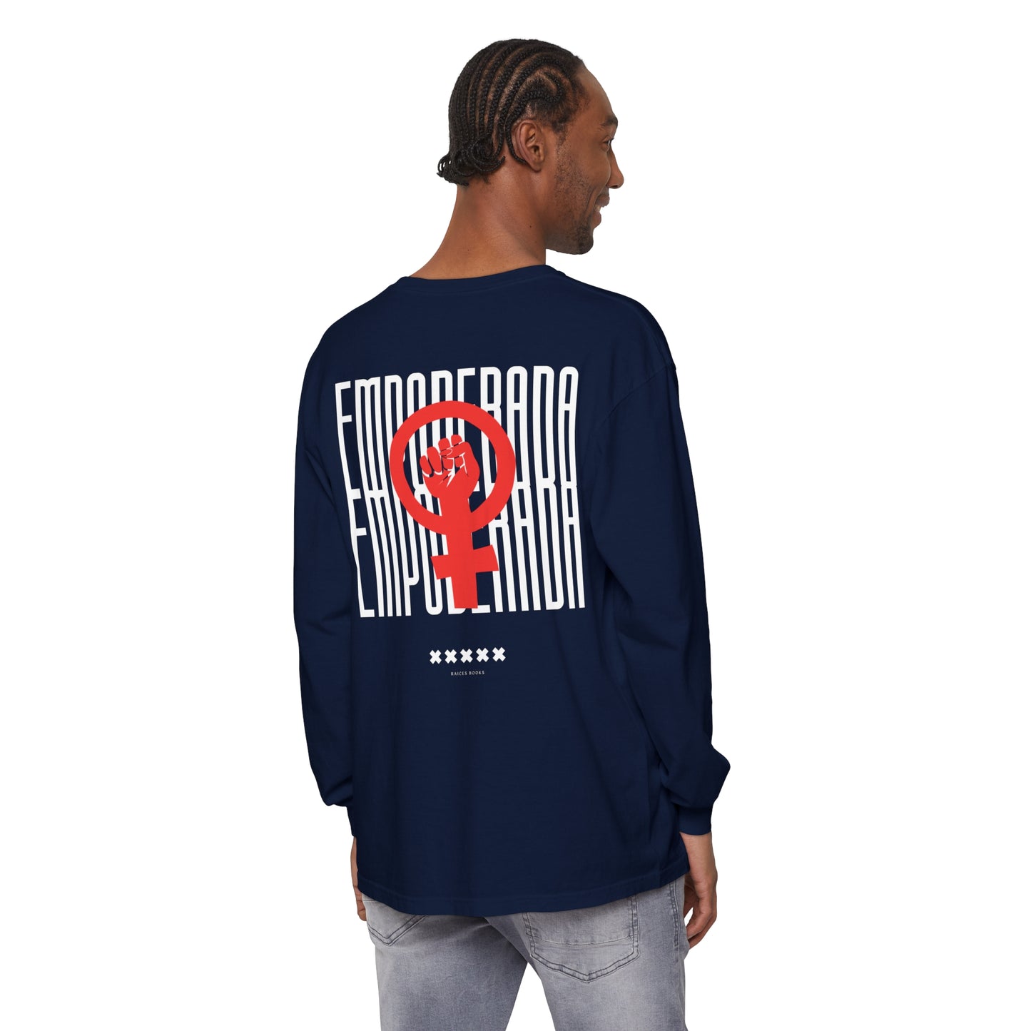 Empoderada Red Feminist Symbol Long Sleeve T-Shirt