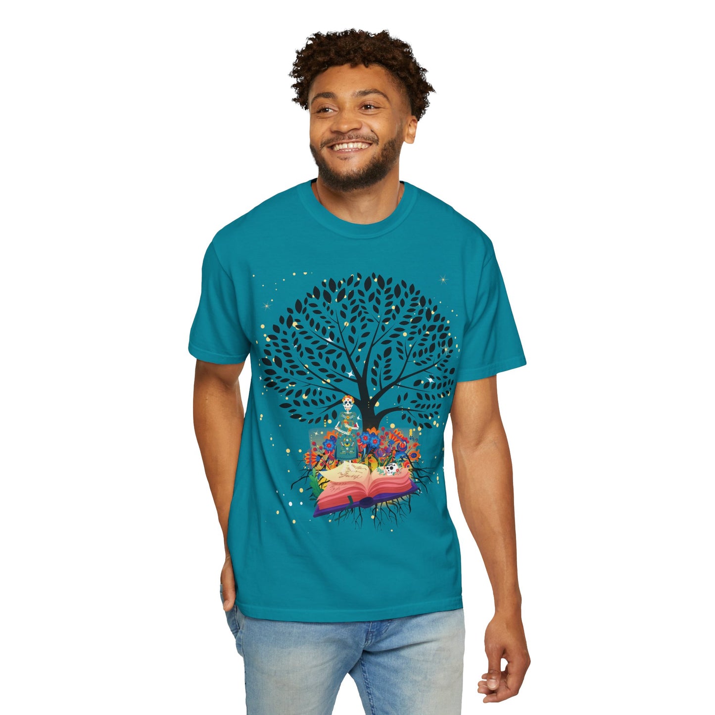 Tree of Life Unisex T-shirt with Calavera Design
