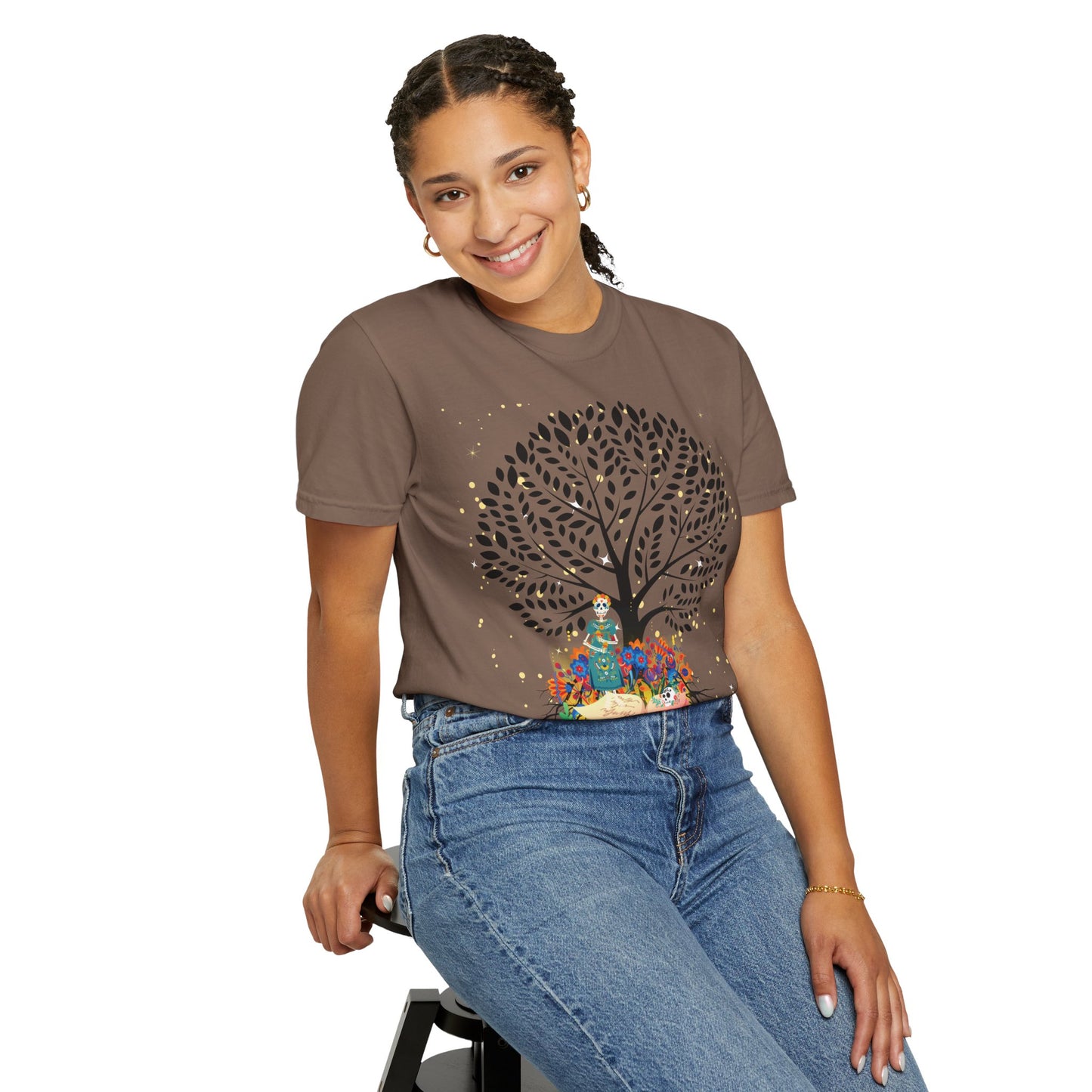 Tree of Life Unisex T-shirt with Calavera Design
