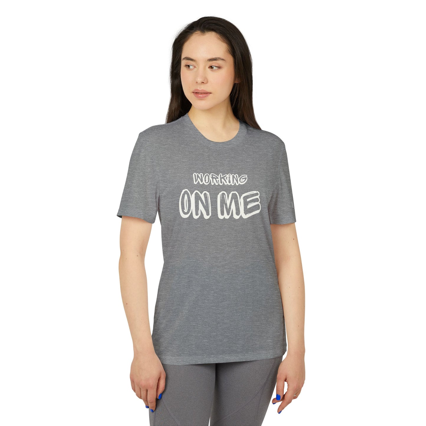 Working on Me adidas® Unisex Sport T-shirt