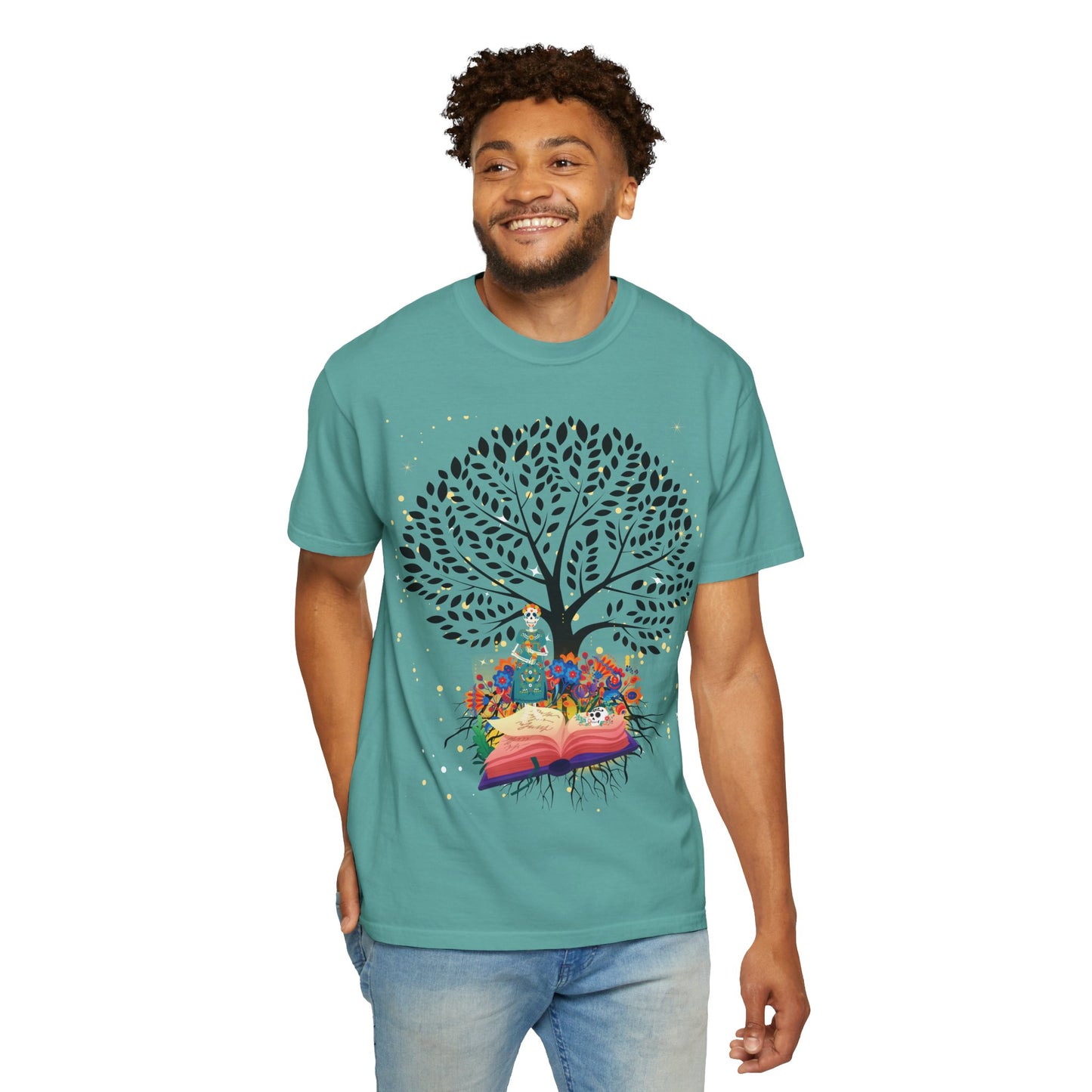 Tree of Life Unisex T-shirt with Calavera Design