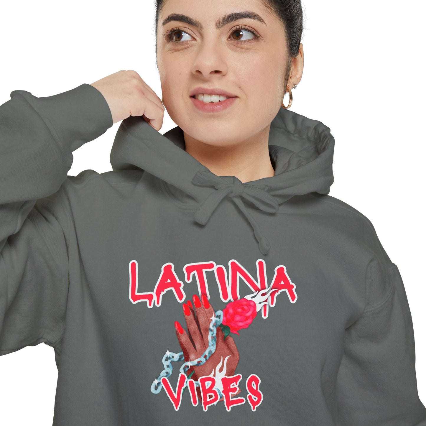 Garment-Dyed Hoodie - Latina Vibes