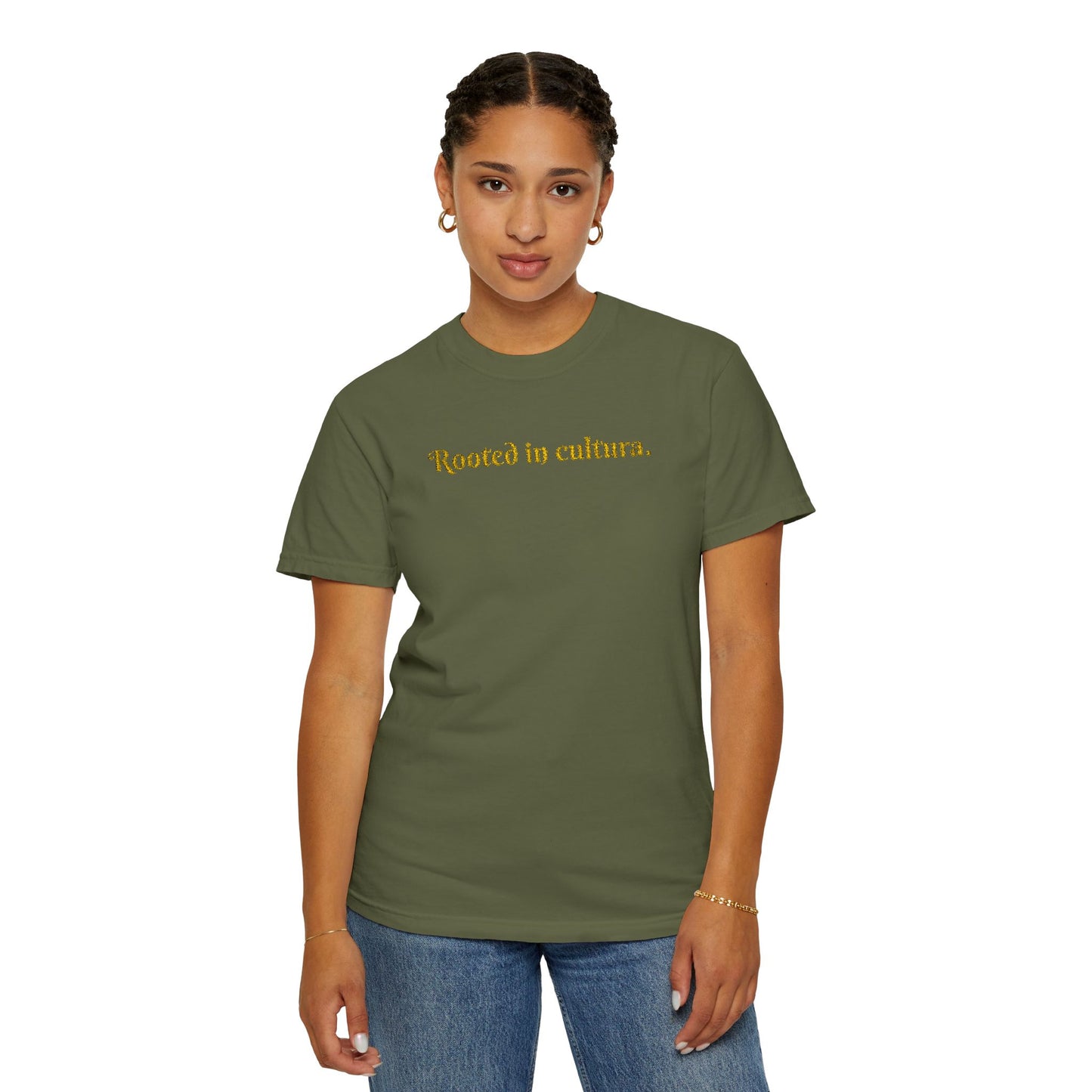 Embroidered Rooted In Cultura Unisex Tee