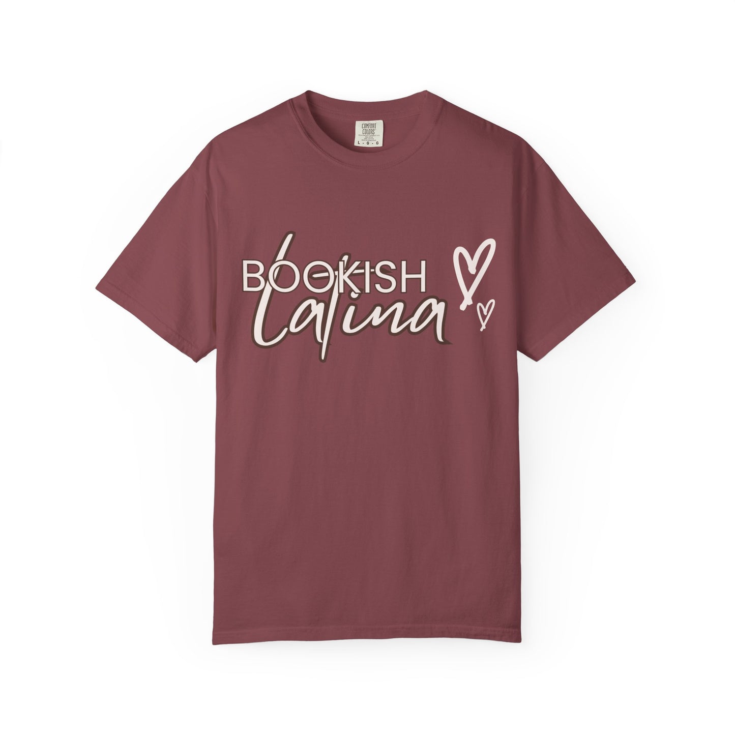 Bookish Latina Unisex T-Shirt- with hearts design