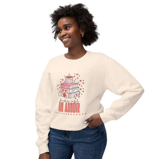 Books Are Mi Amor Crewneck Sweatshirt