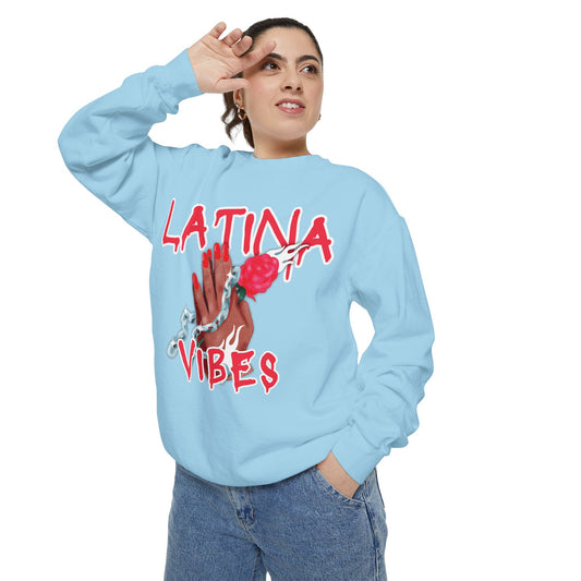 Garment-Dyed Sweatshirt - Latina Vibes