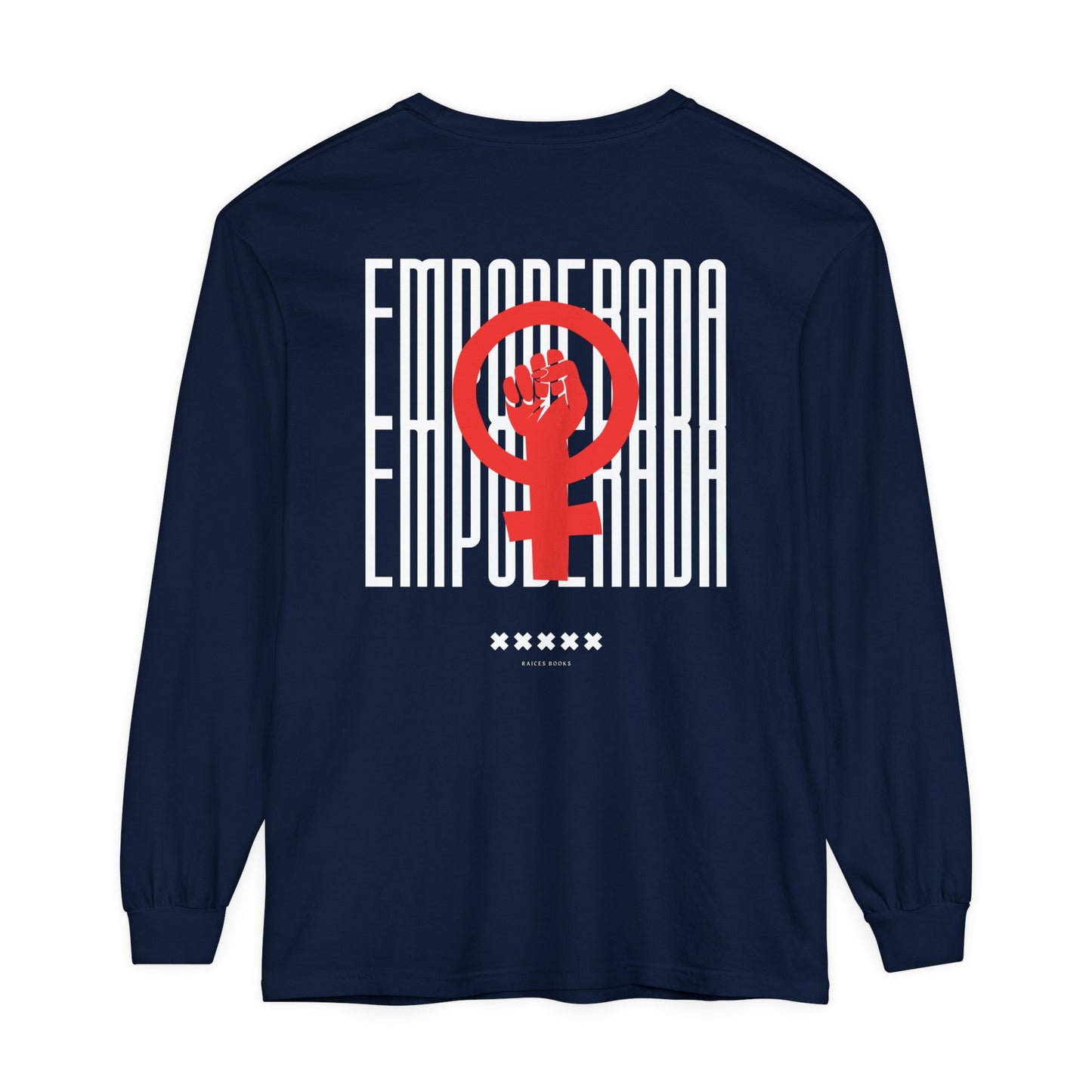 Empoderada Red Feminist Symbol Long Sleeve T-Shirt