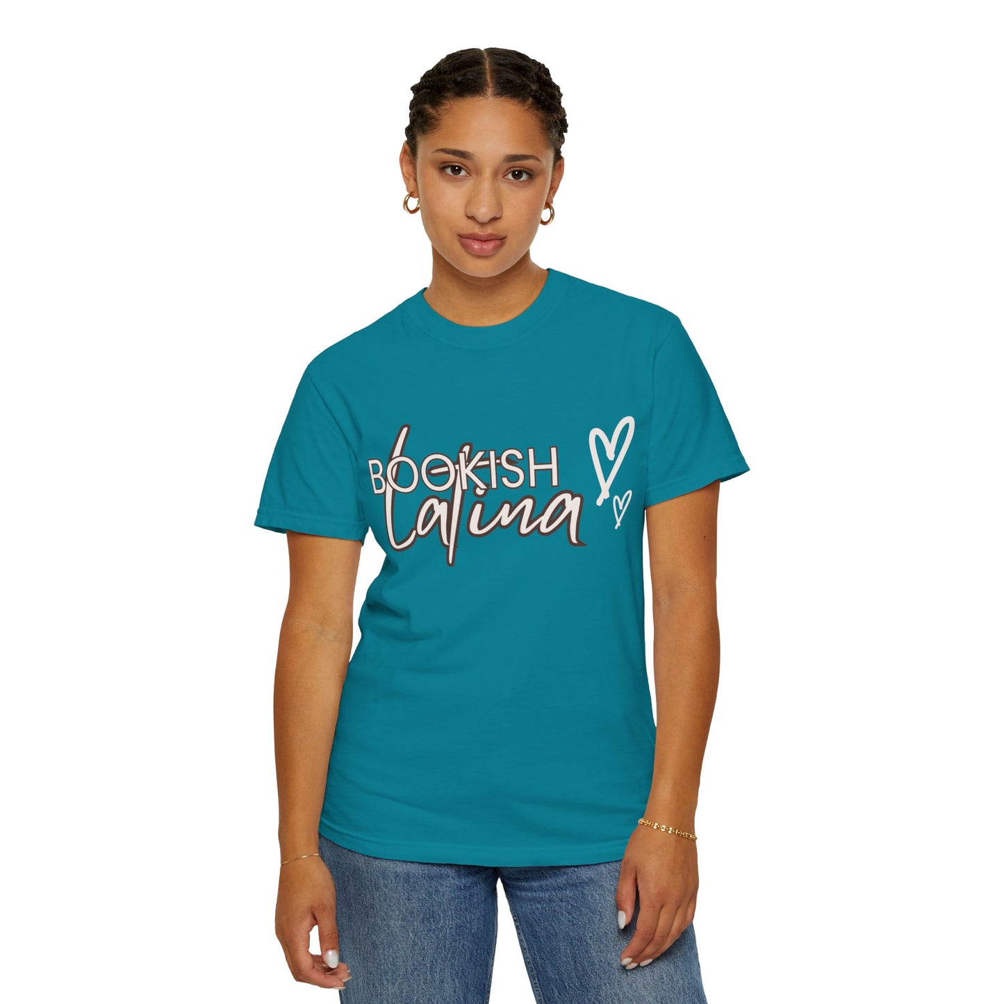 Bookish Latina Unisex T-Shirt- with hearts design