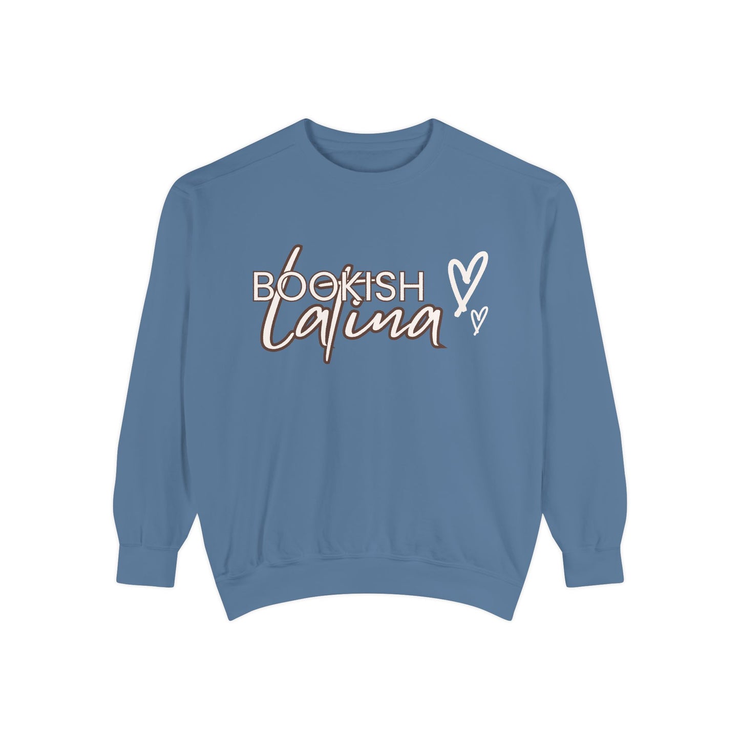 Bookish Latina Sweatshirt- with hearts design