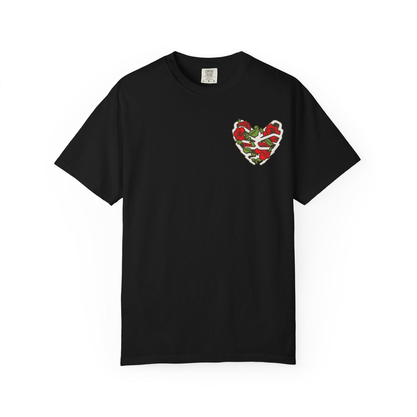Unisex Garment-Dyed T-shirt - Autentico, Chingon Latino with Calavera Heart