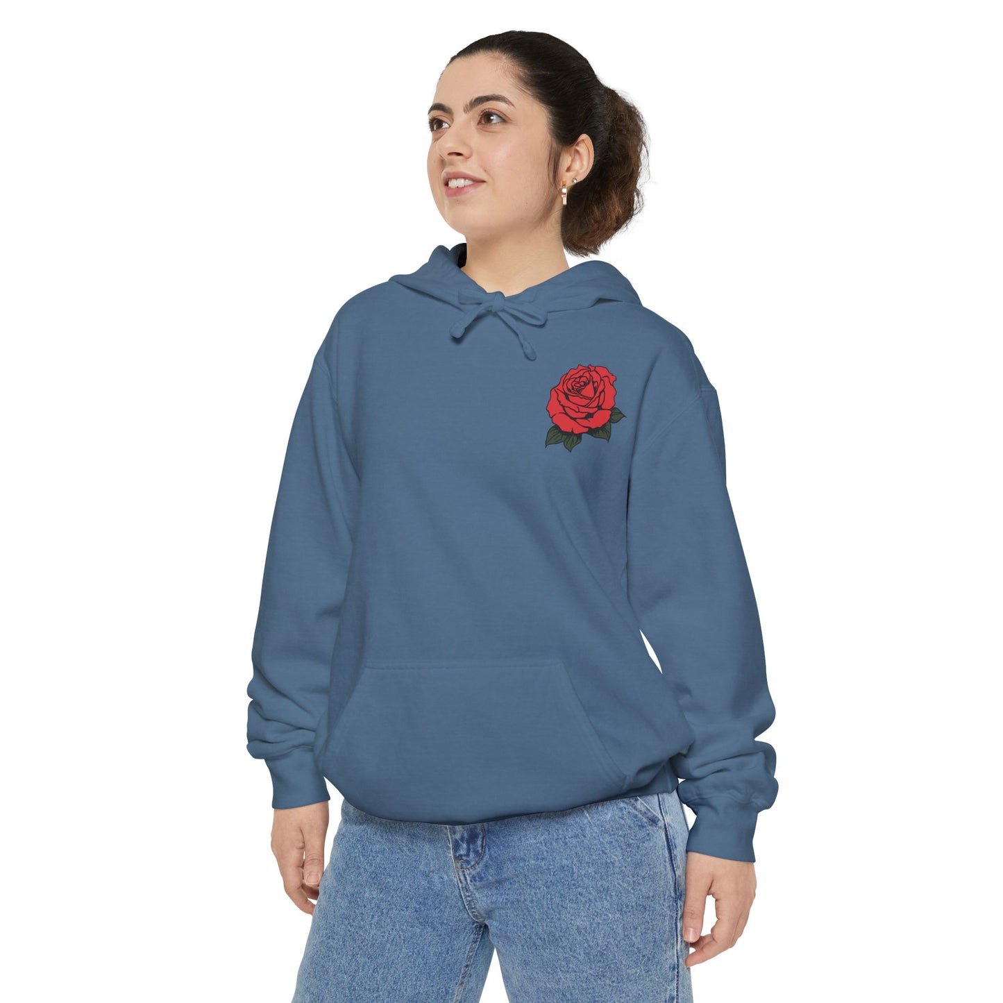 Hoodie - Amor Eterno with Skulls and Roses Design